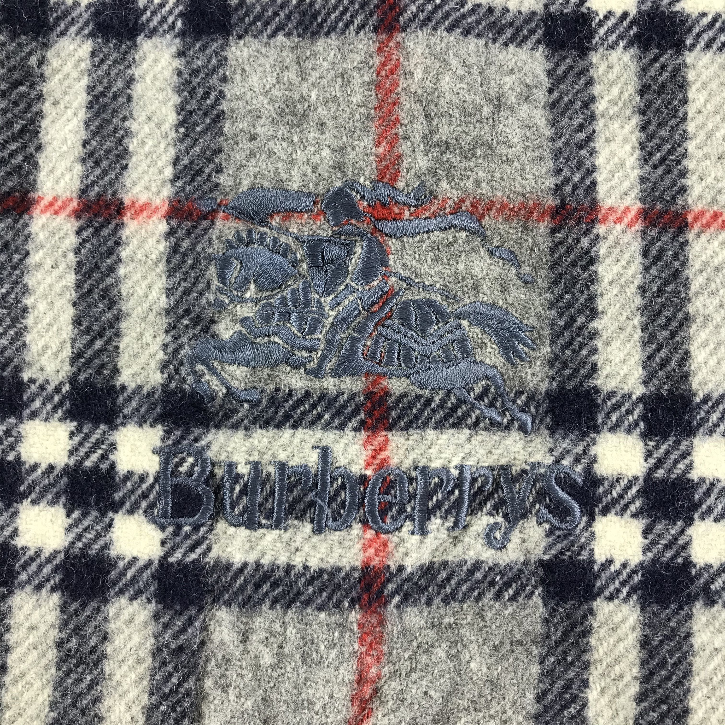 Burberry × Vintage Burberry Scarf / Muffler / Neckwear - WW1610 Size ONE SIZE - 4 Thumbnail