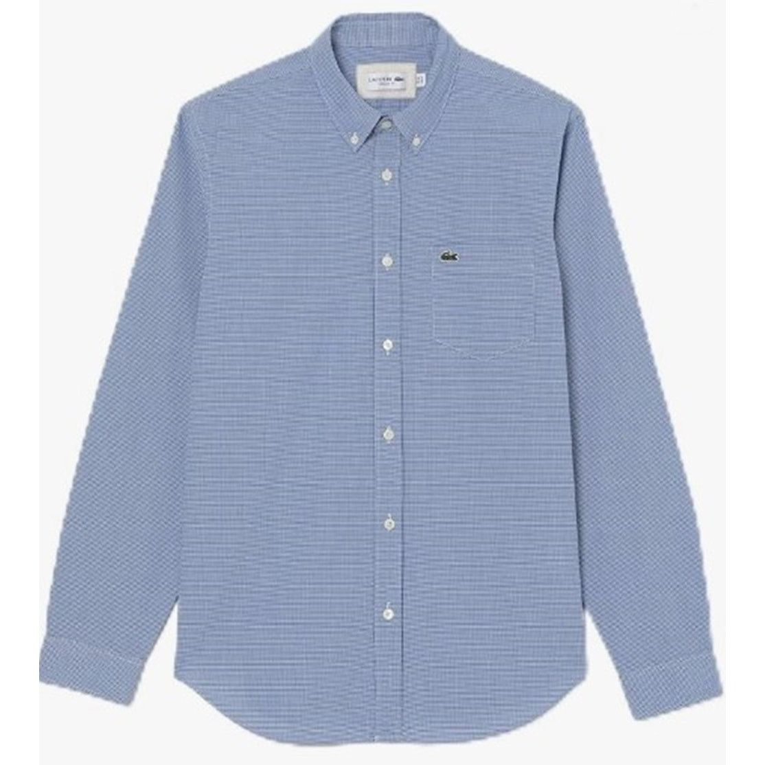 Lacoste Lacoste Men's Long Sleeve Checked Gingham Shirt Size 38-S Size US S / EU 44-46 / 1 - 1 Thumbnail