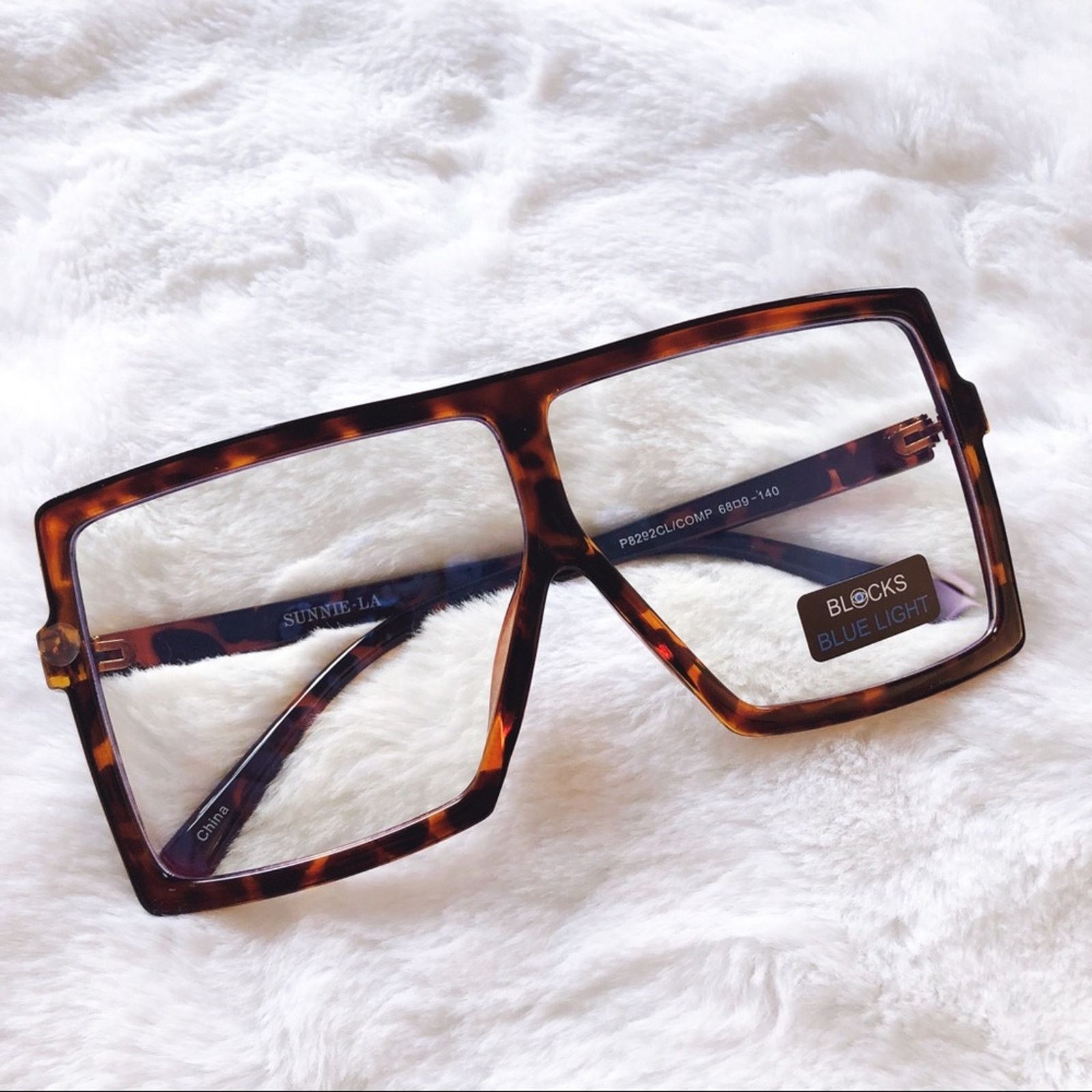 Other Lana Brown Rectangle Computer Light Glasses Size ONE SIZE - 4 Thumbnail