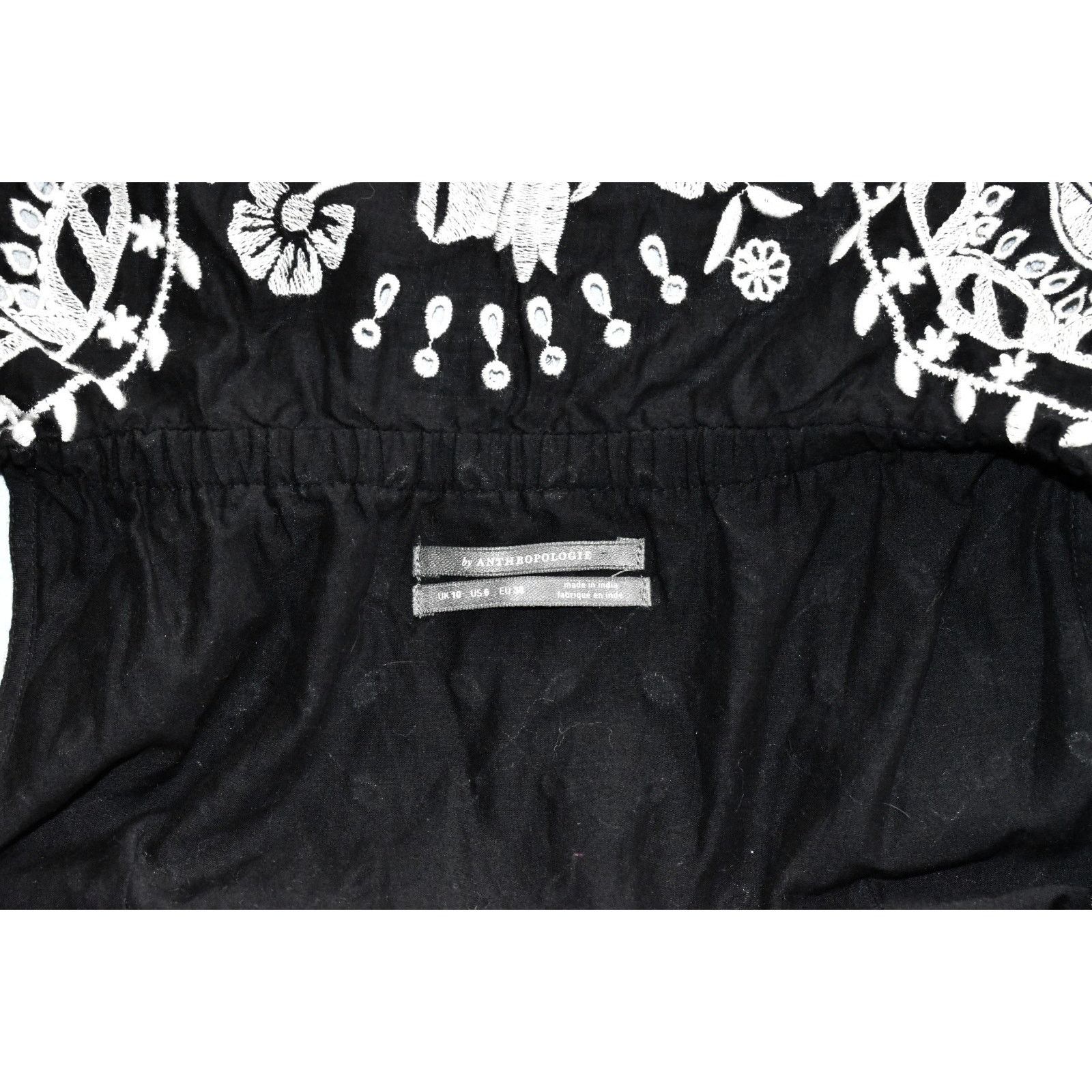 Anthropologie NEW ANTHROPOLOGIE Marisol Cotton Embroidery Dress US 6 EU 38 Size M / US 6-8 / IT 42-44 - 6 Thumbnail