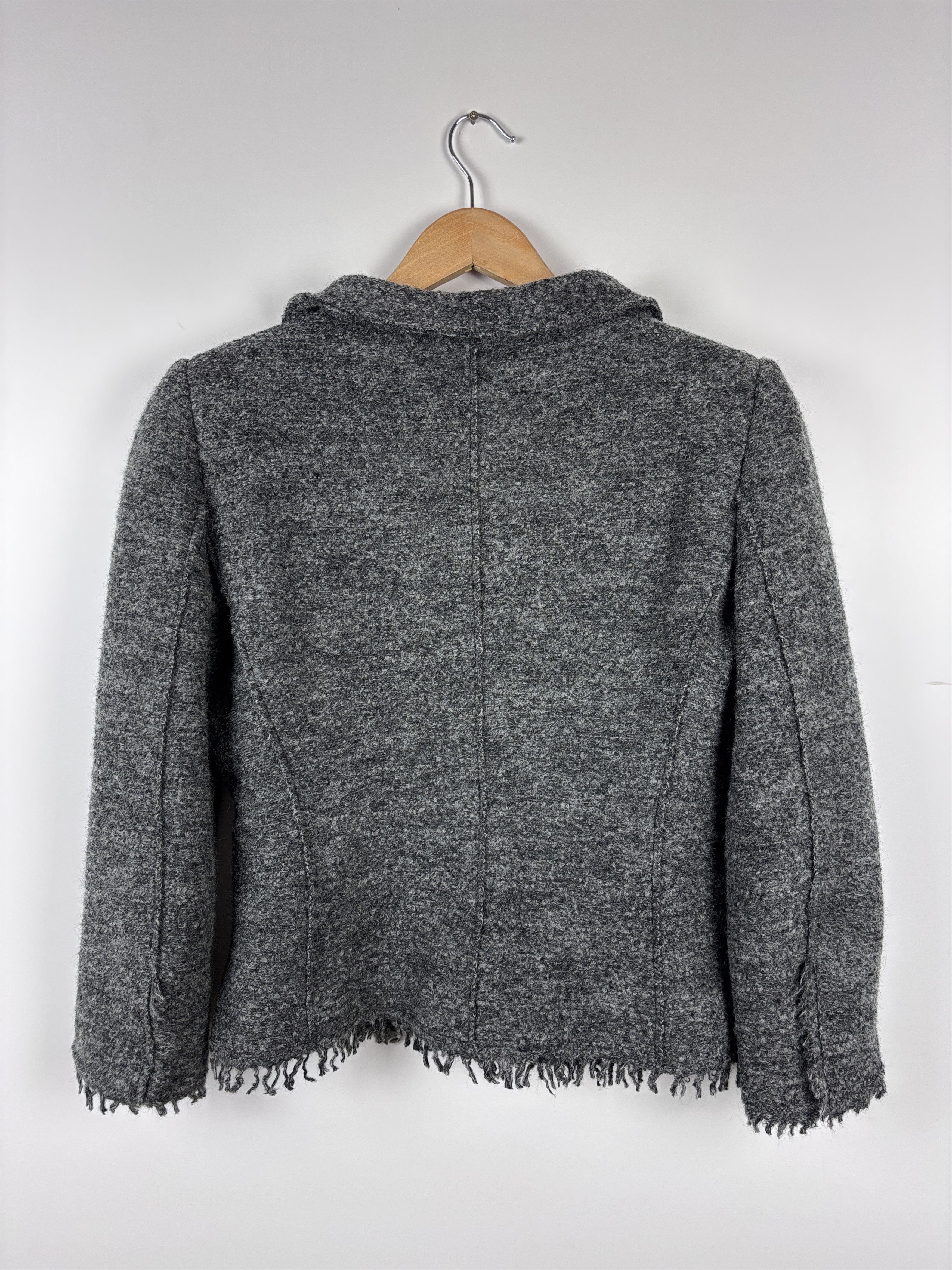 Alberta Ferretti Vintage Philosophy di Alberta Ferretti Wool Blazer Gray US 8 Size M / US 6-8 / IT 42-44 - 5 Thumbnail