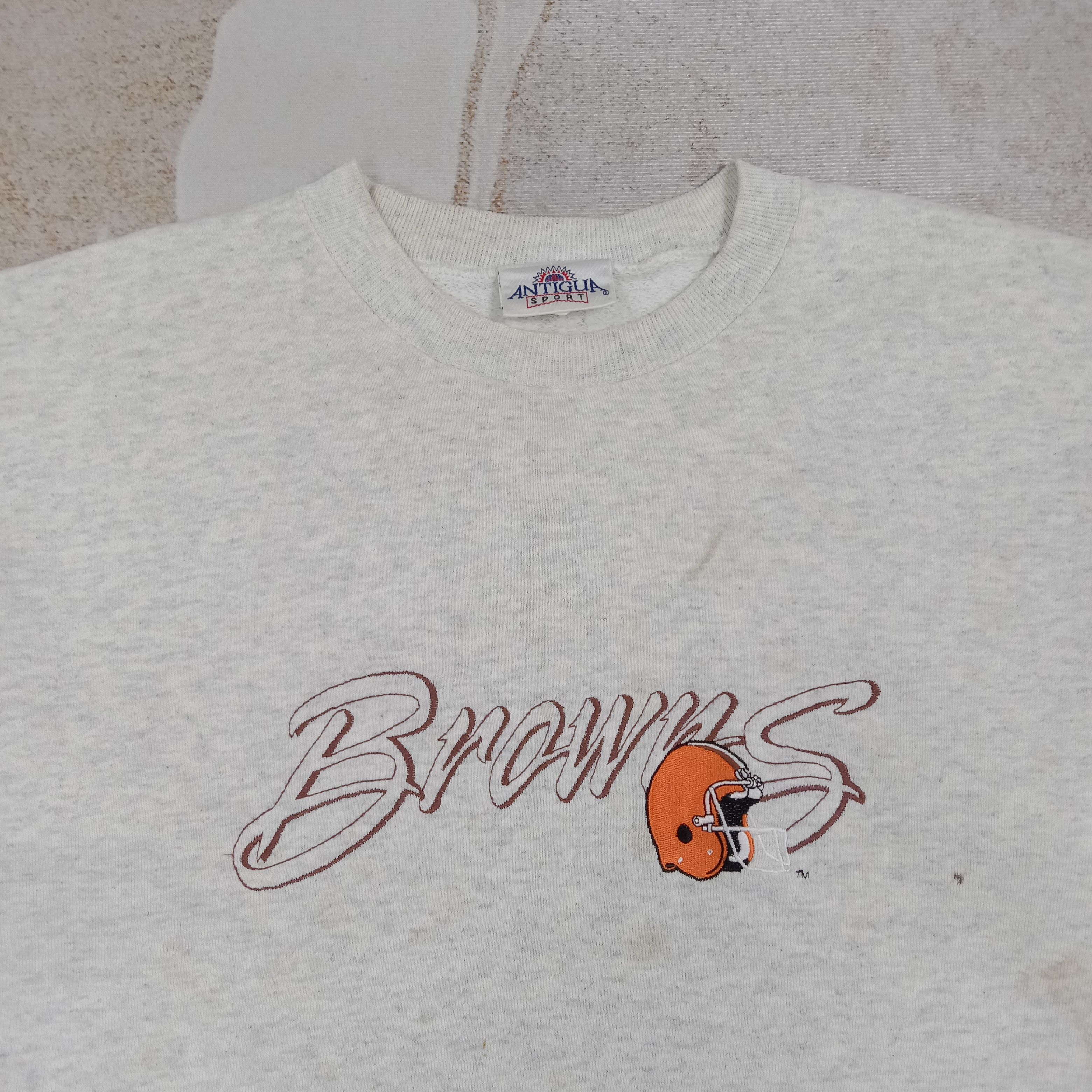 Antigua Vintage Cleveland Browns NFL Sweatshirt C273N25 Size US L / EU 52-54 / 3 - 2 Thumbnail