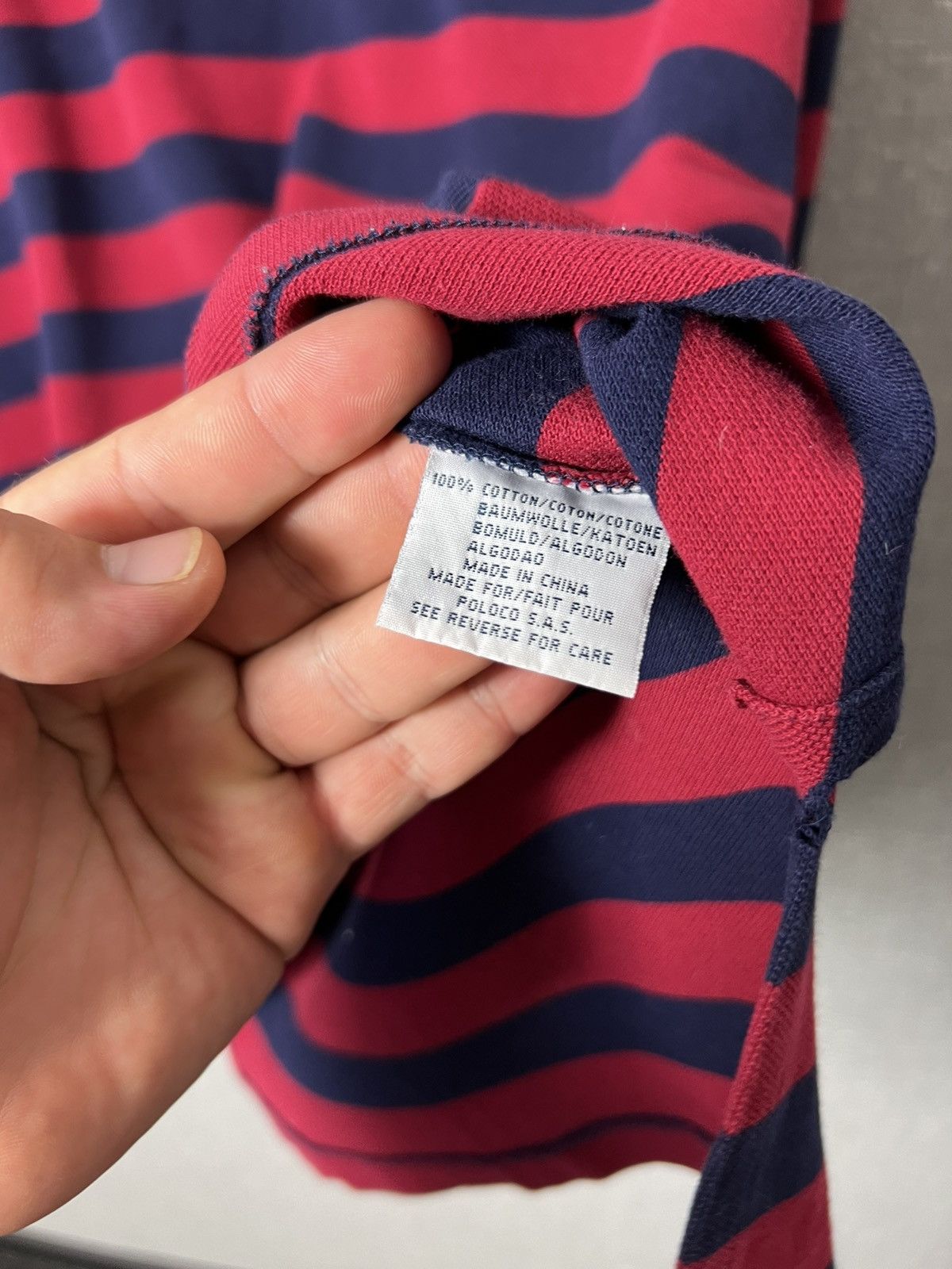 Polo Ralph Lauren × Vintage Vintage Polo Ralph Lauren Striped Rugby Polo Long Sleeve Size US L / EU 52-54 / 3 - 11 Thumbnail