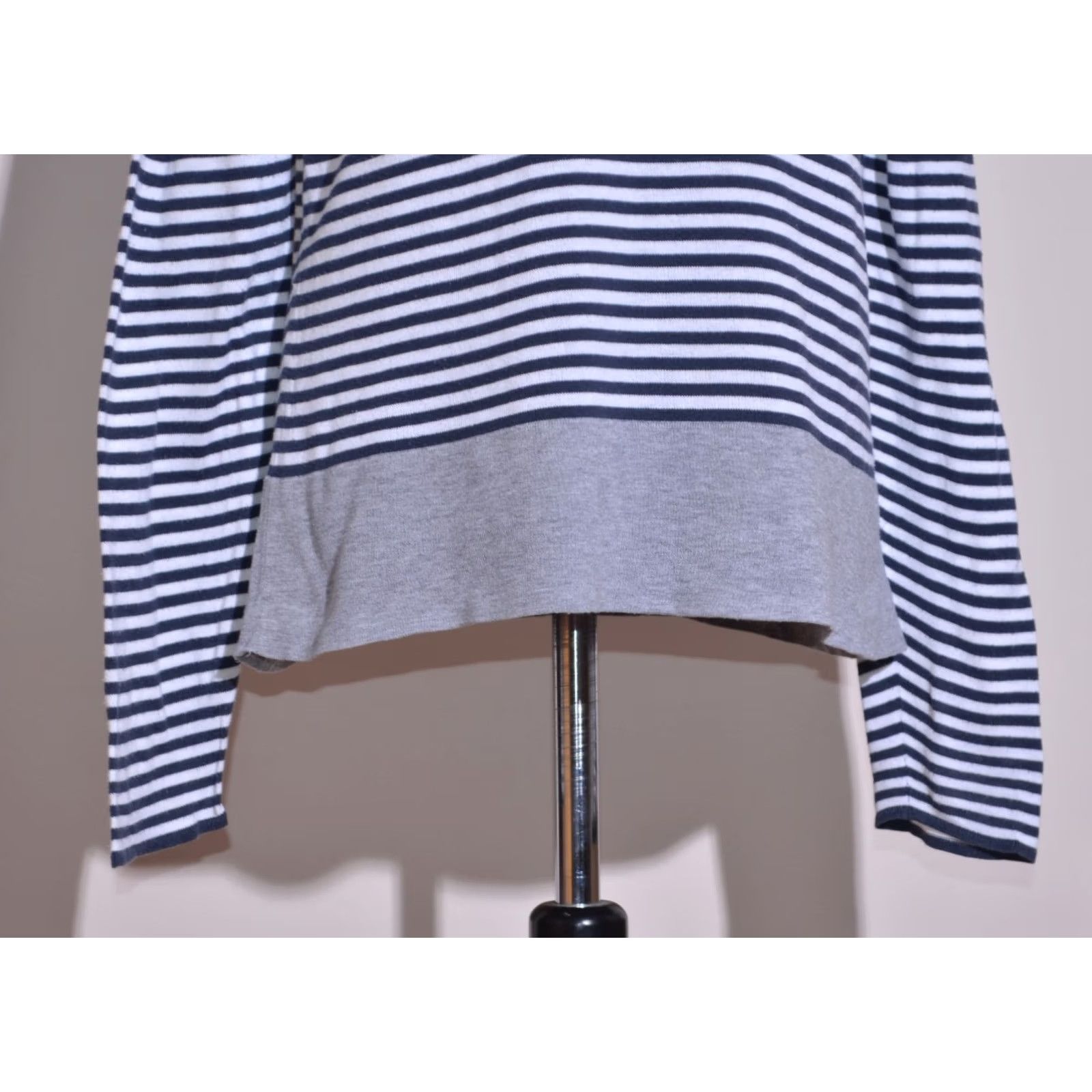Lacoste Lacoste Stripe Sweater Navy White V-Neck Pullover XL Women Knit Pullover Patterned Casual Jacquette? Size XL / US 12-14 / IT 48-50 - 3 Thumbnail