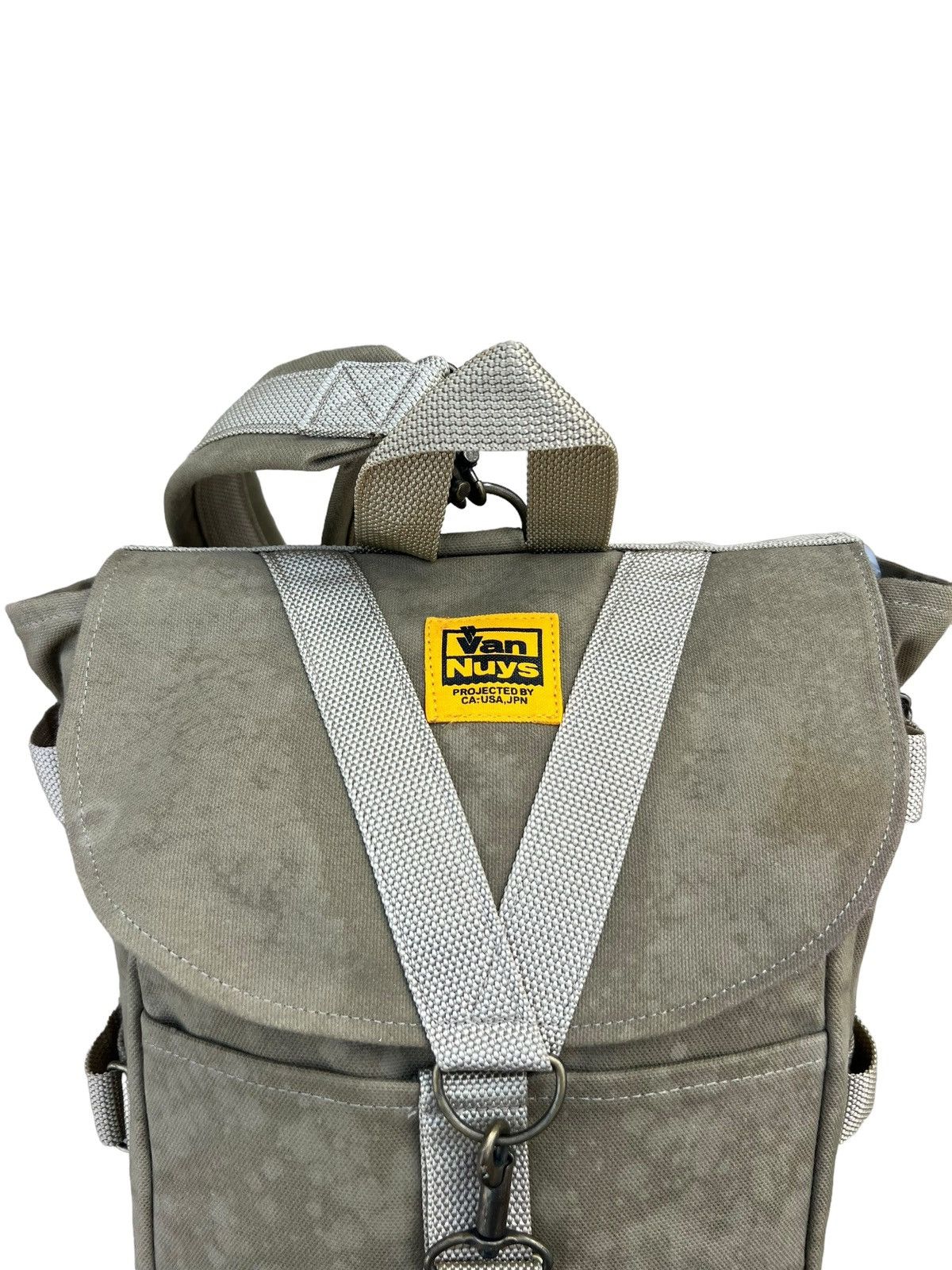 Vintage Van Nuys Japan Discolouration Cotton Canvas Backpack Bag Size ONE SIZE - 15 Thumbnail
