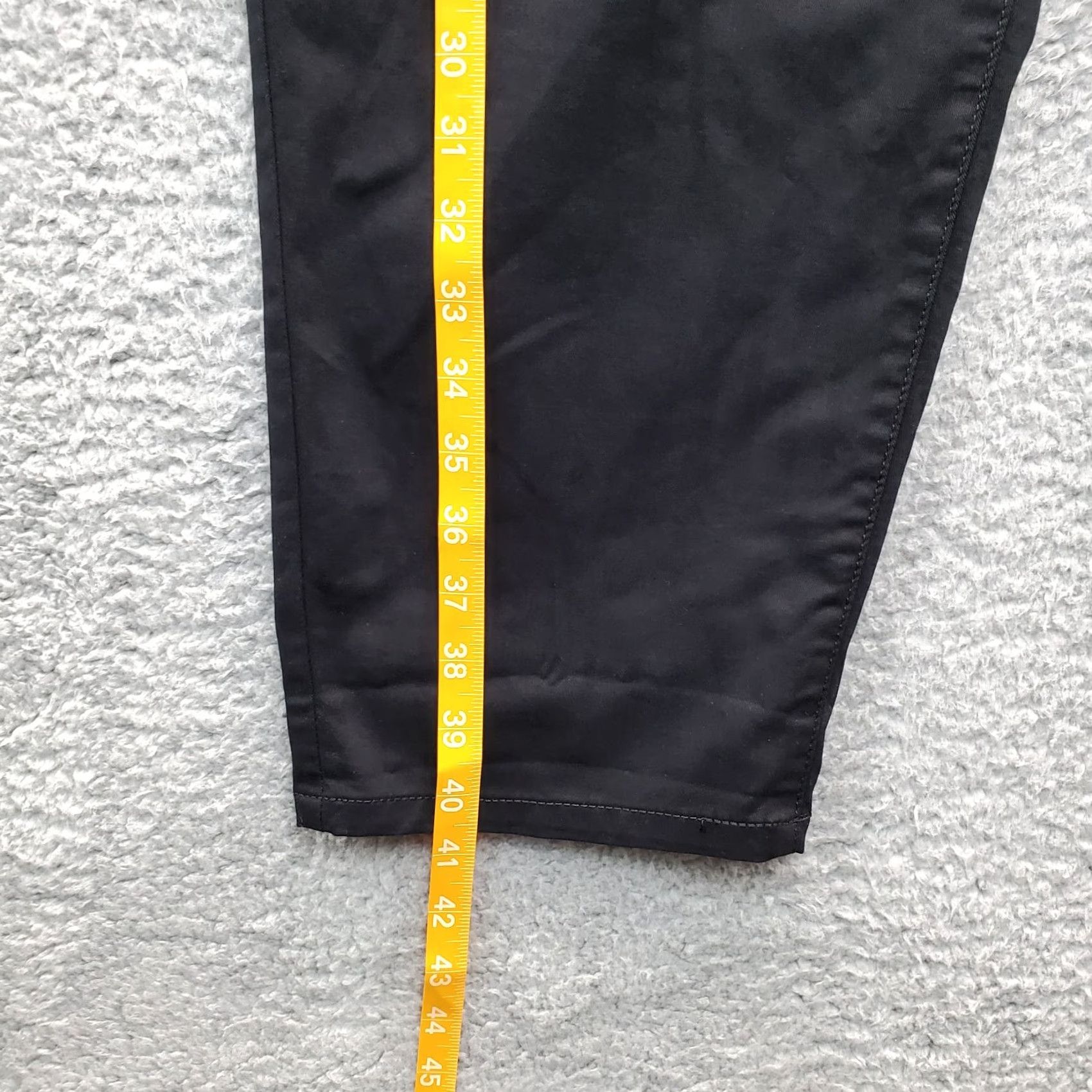 Express Express Pants Womens Size 14 Black Straight Leg High Rise Ankle Pants Size 36" / US 14 / IT 50 - 3 Thumbnail