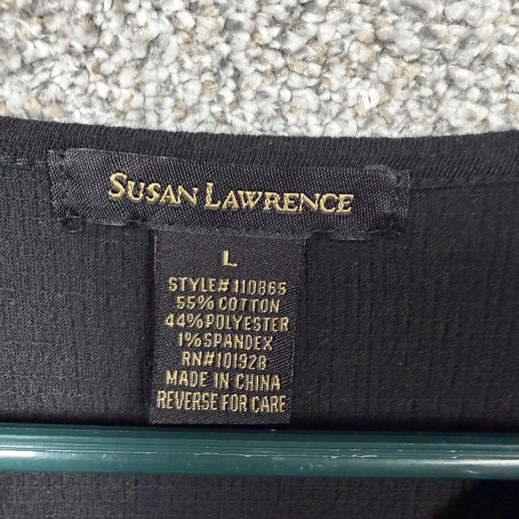Vintage Susan Lawrence Top L Lace Dark Boho Chic Romantic Ornate Damask Whimsigoth Artsy Size L / US 10 / IT 46 - 6 Thumbnail