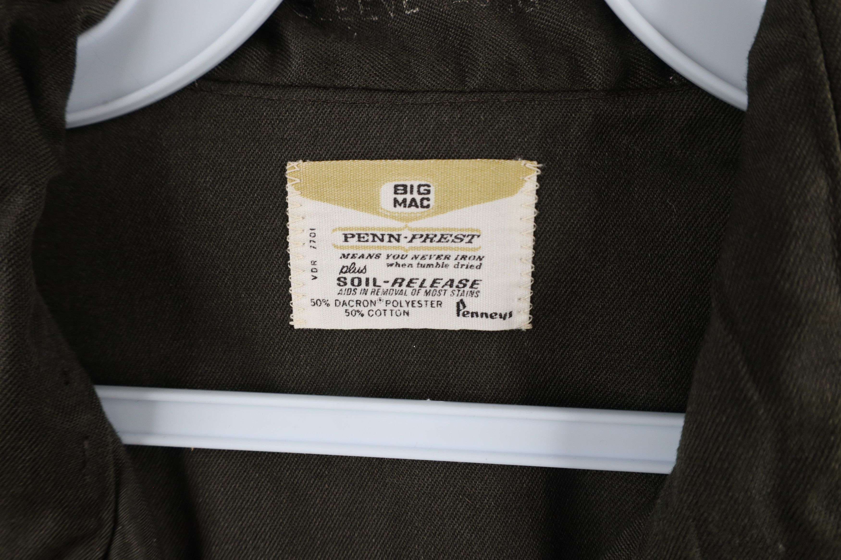 Vintage Vintage 60s Big Mac Release Workwear Button Shirt Green USA Size US M / EU 48-50 / 2 - 5 Thumbnail