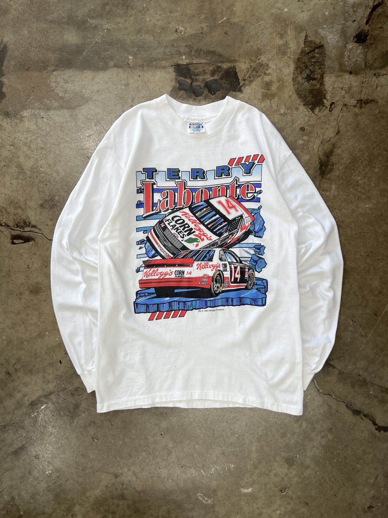 NASCAR Vintage 1993 Terry Labonte Racing Corn Flakes Racing Medium Size US M / EU 48-50 / 2 - 2 Thumbnail