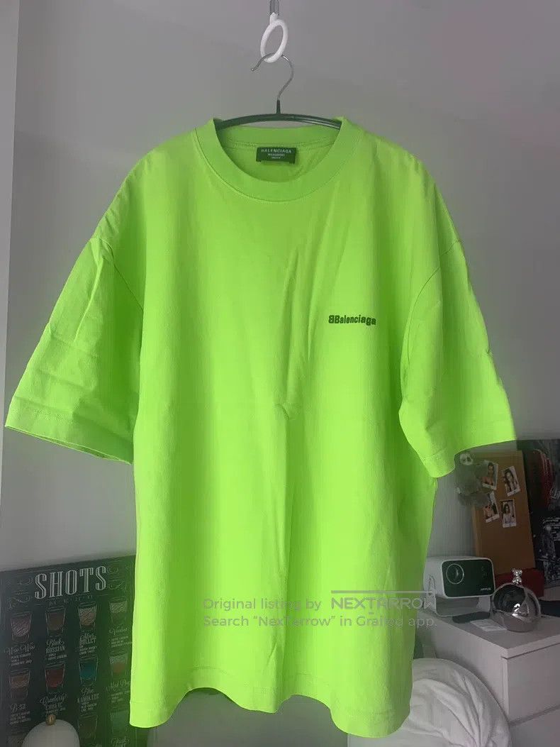 Balenciaga Balenciaga Green Apple Green Short Sleeve T-Shirt Size US M / EU 48-50 / 2 - 1 Thumbnail