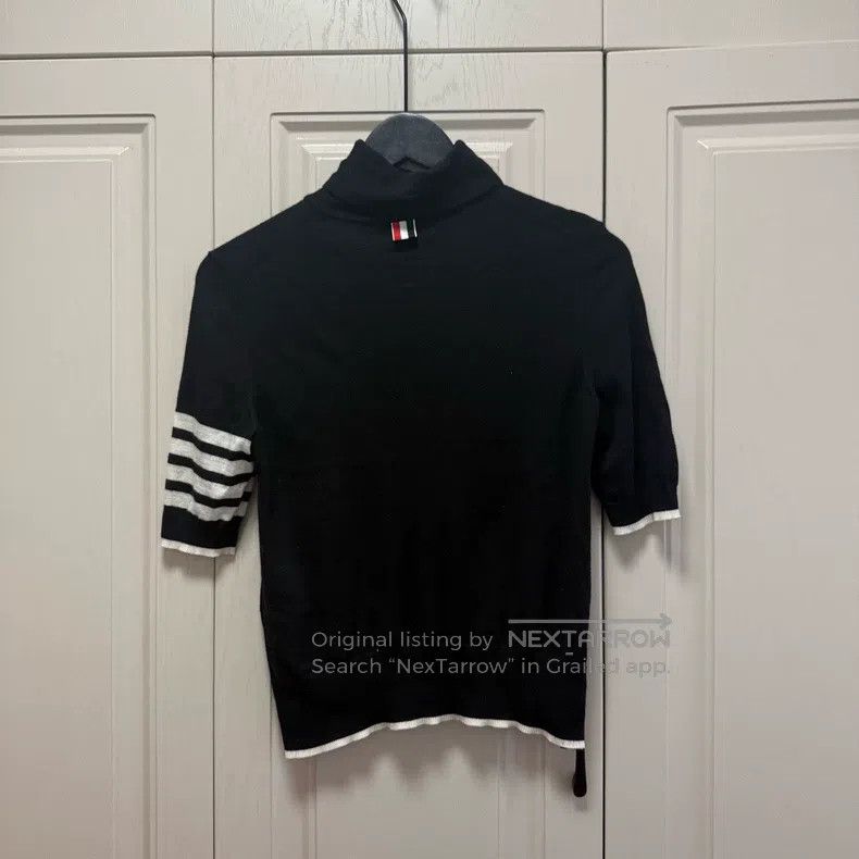 Thom Browne Thom Browne Knit High-Neck Short Sleeve, Black Size S / US 4 / IT 40 - 2 Thumbnail