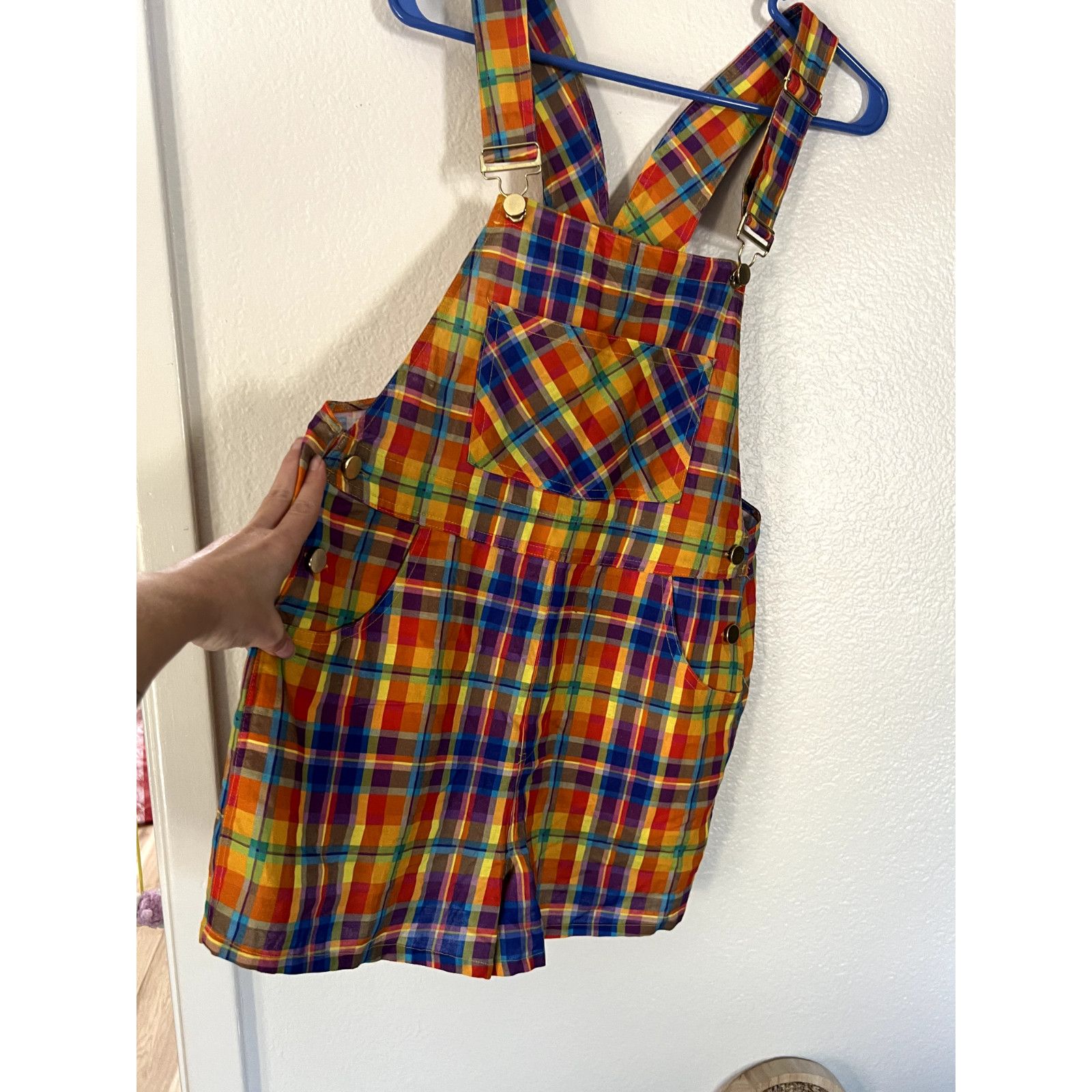 WeWoreWhat $128 NWT WeWoreWhat Danielle Bernstein Rainbow Overall Sz S Size 34" / US 12 / IT 48 - 10 Thumbnail