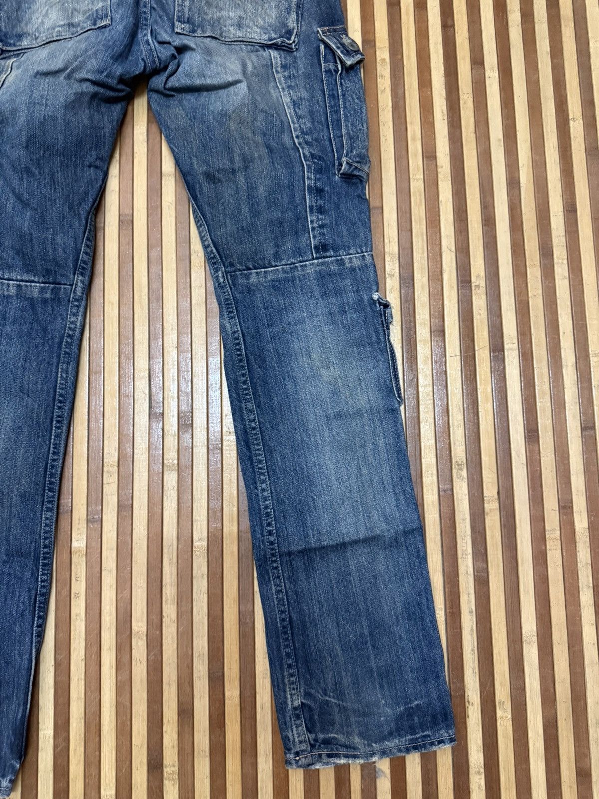 Johnbull Vintage JOHNBULL Denim Cargo Pants 7 Pockets / Streetwear Size US 28 / EU 44 - 9 Thumbnail
