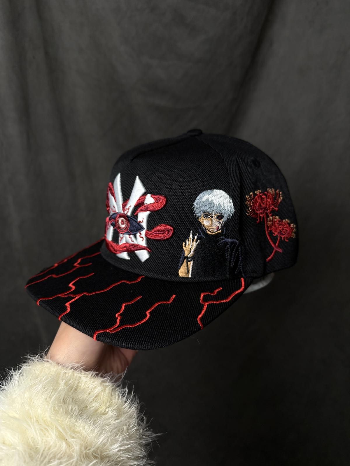 Japanese Brand VOID Tokyo Ghoul Ken Kaneki New York Yankees Hat Anime Size ONE SIZE - 2 Thumbnail