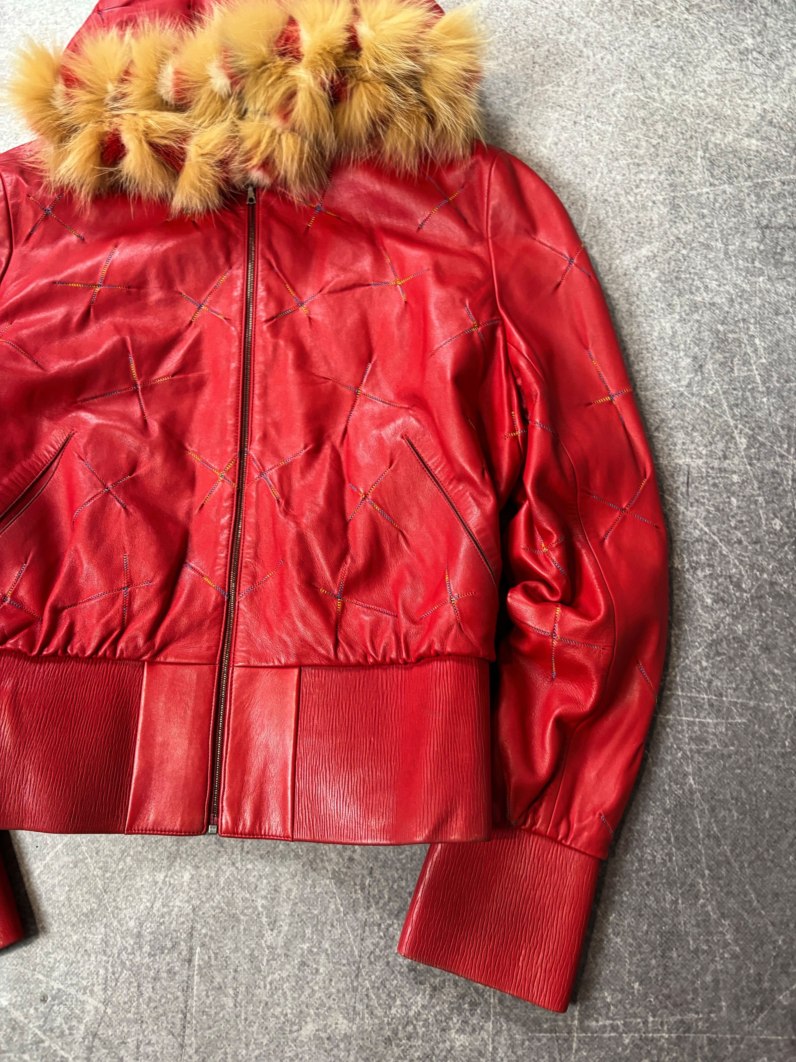 Hysteric Glamour Rick Owens VTG Yohji Yamamoto Style Fur Hood Leather Jacket Size US M / EU 48-50 / 2 - 6 Thumbnail