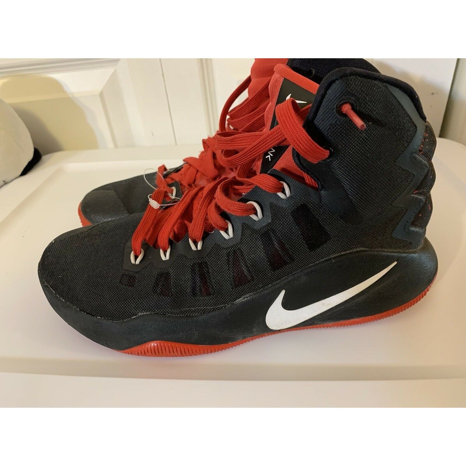 Nike Men’s Sz 8 Hyperdunk 2016 SE Shoes 844362 016 Black Red