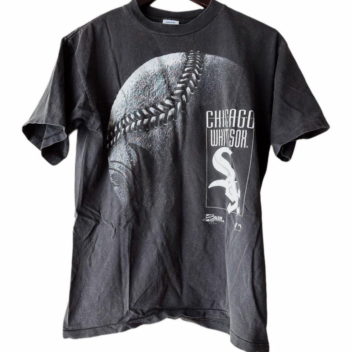 Salem Sportswear Vintage 90s 1992 Salem Chicago White Sox Baseball Tee Single Size US M / EU 48-50 / 2 - 1 Thumbnail