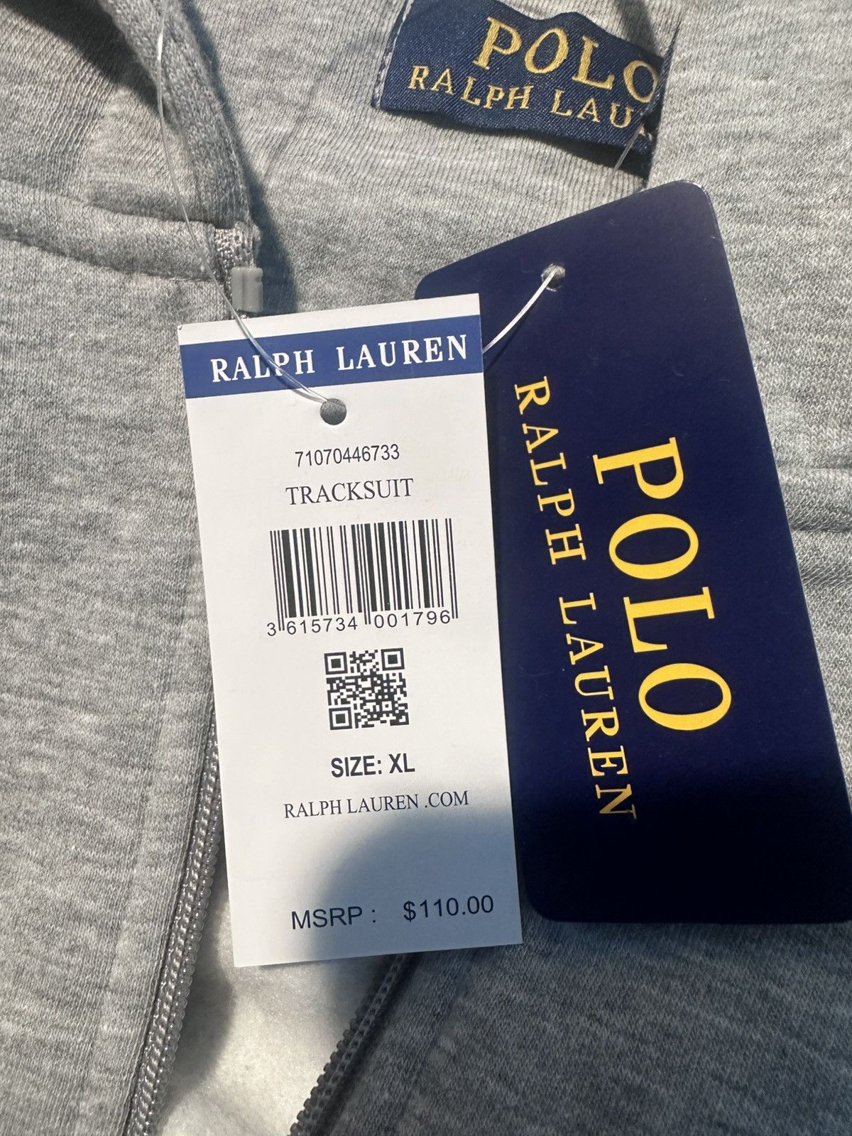 Polo sweat suit top and hotel never warm