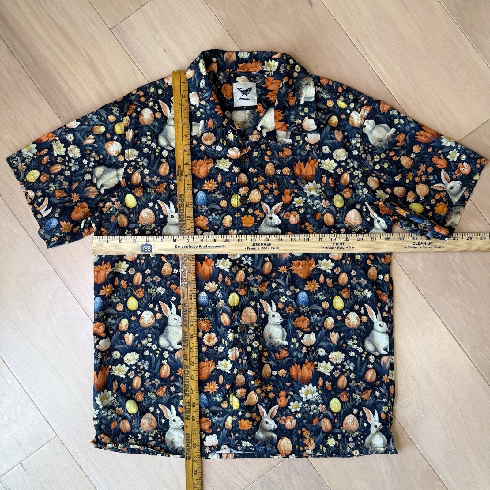 Other Yiume Shirt Medium Multicolor Cotton Short Sleeve Button Up Size US M / EU 48-50 / 2 - 2 Thumbnail