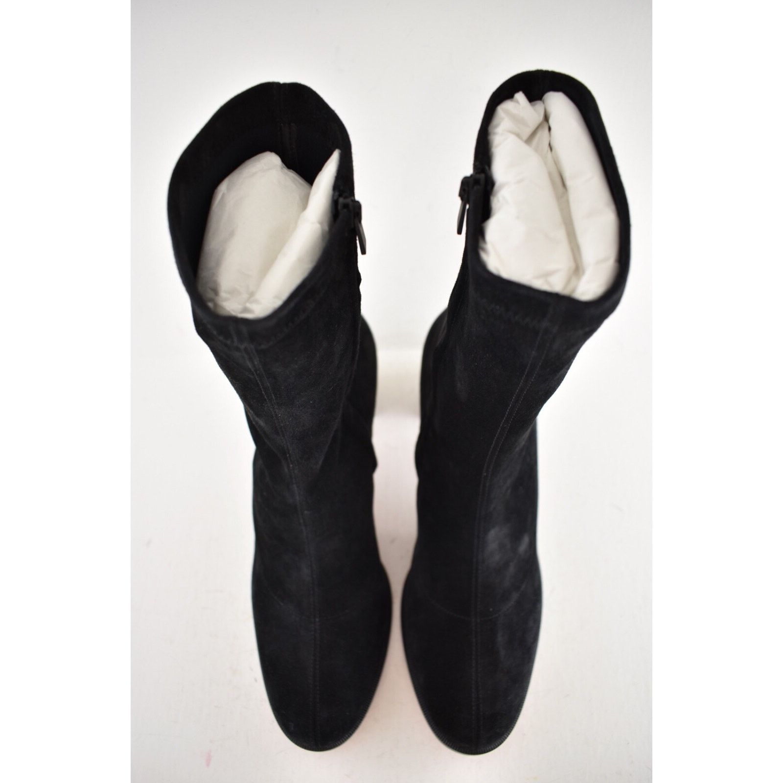 Christian Louboutin Christian Louboutin Stretchadoxa 70 Black Suede Block Heel Size US 7 / IT 37 - 10 Thumbnail