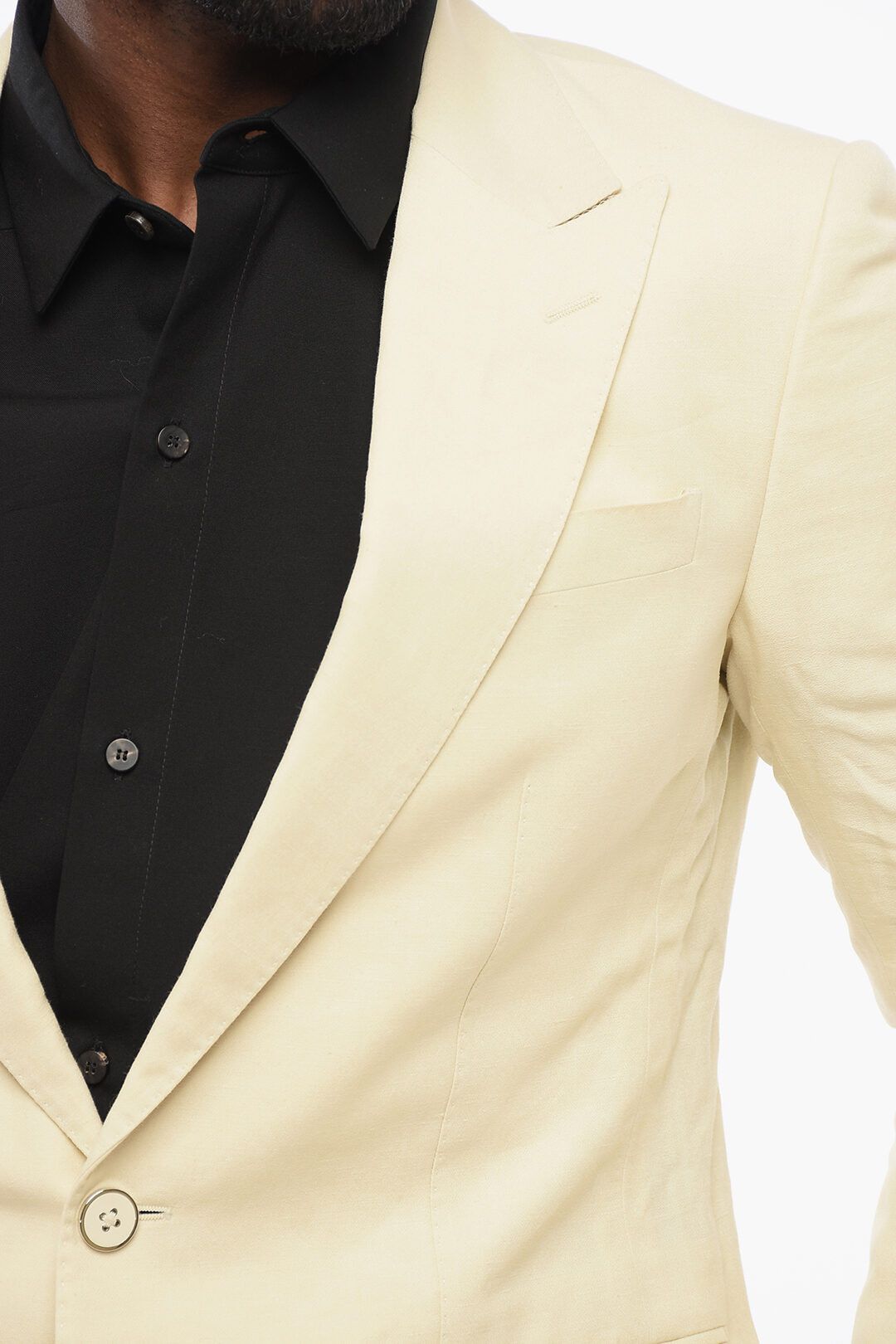 Dolce & Gabbana og1mm0825 Taormina Unlined Linen Blend Blazer in Beige Size US M / EU 48-50 / 2 - 3 Thumbnail