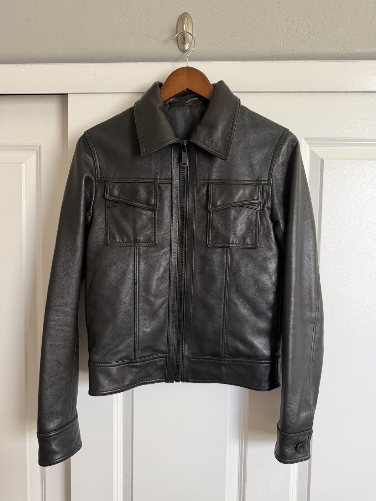 Dior × Hedi Slimane Cross Pocket Leather Jacket AW06 | Grailed