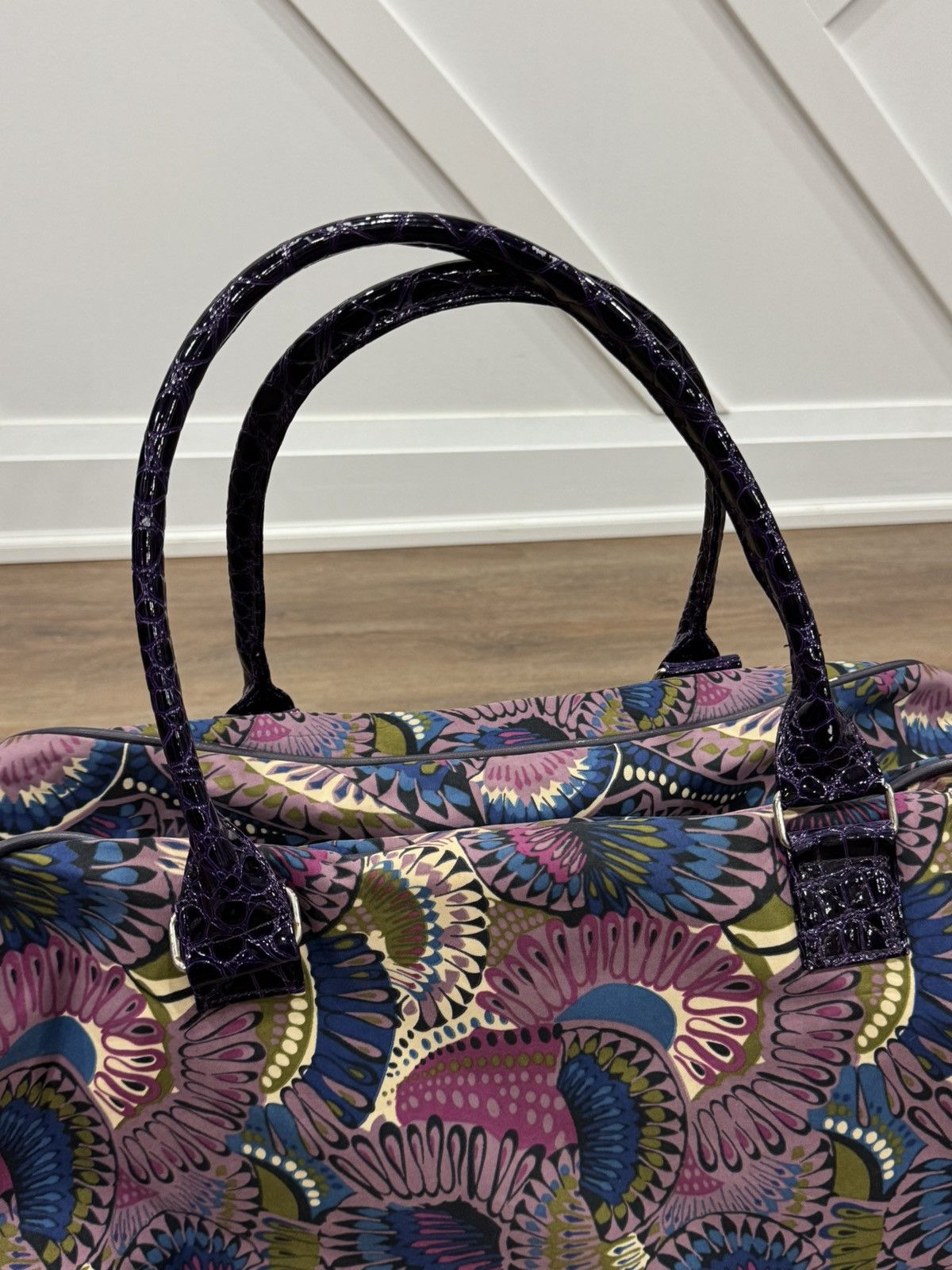 Vintage Kathy Van Zeeland Vintage Y2K Psychedelic Rolling Duffel Bag Size ONE SIZE - 9 Thumbnail