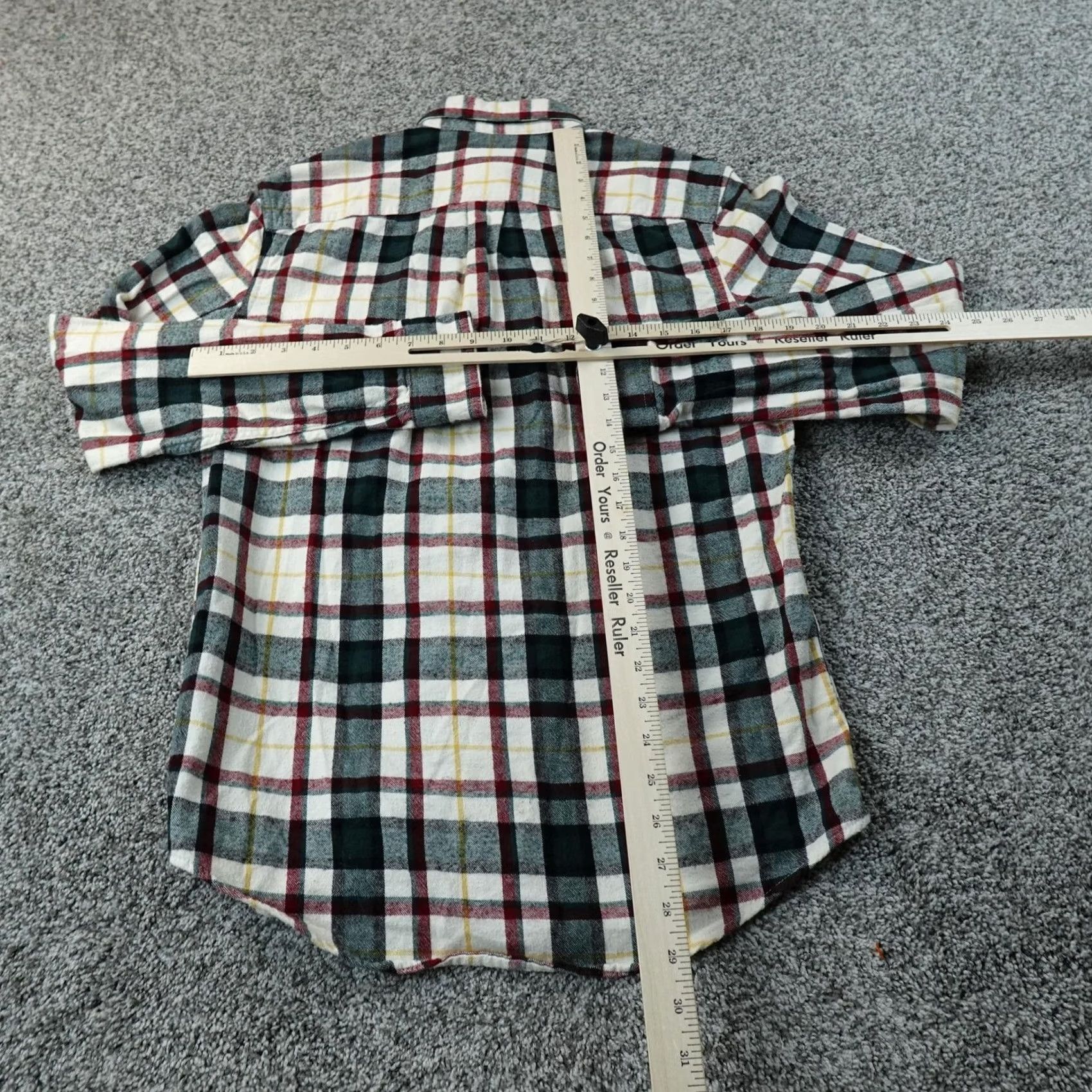 Vintage LL Bean Shirt Mens S Green Red Scotch Plaid Flannel Button Up Long Sleeve Hiking Size US S / EU 44-46 / 1 - 5 Thumbnail