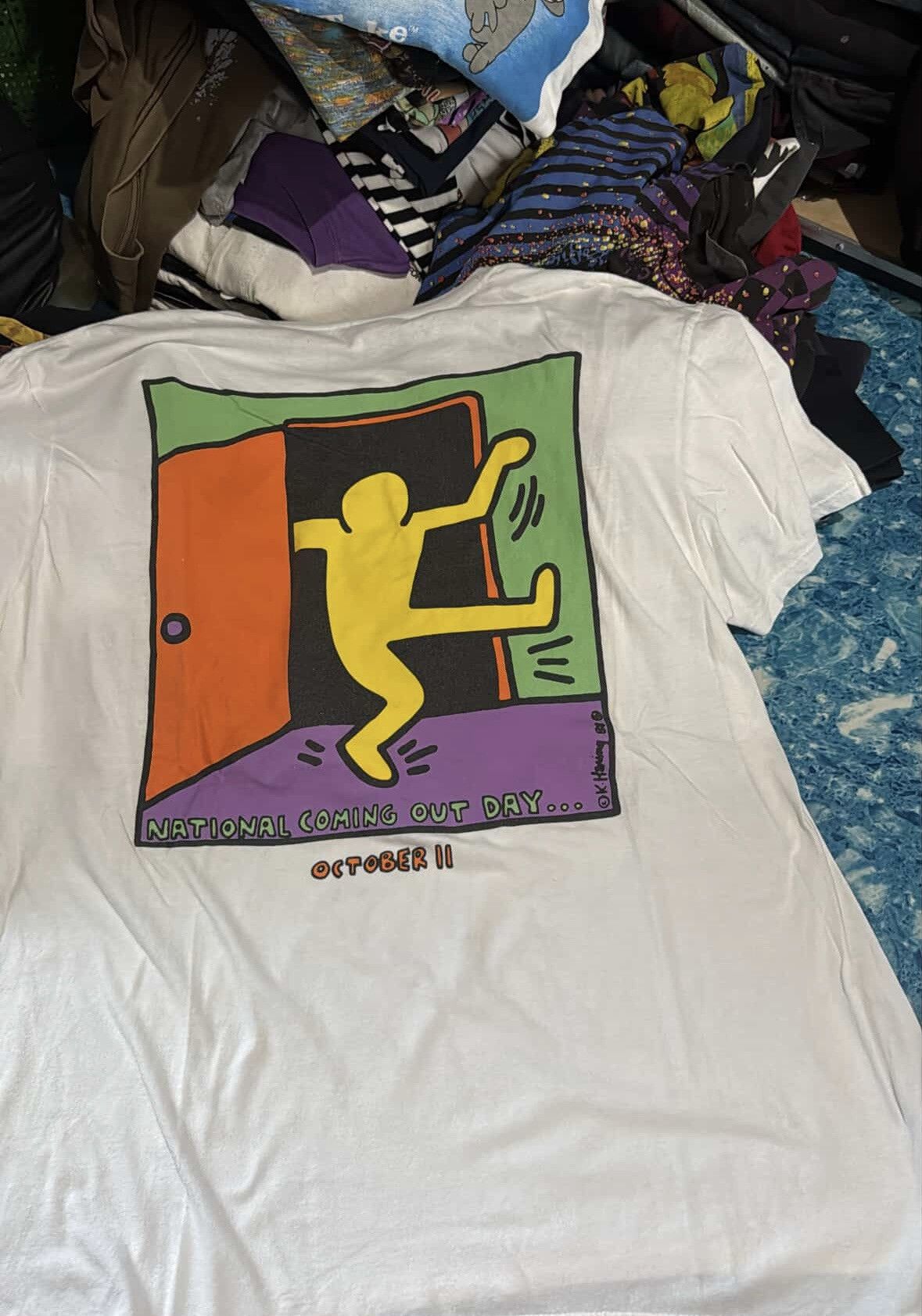 Keith Haring Vintage Keith haring National coming out day tshirt Size US XL / EU 56 / 4 - 3 Thumbnail