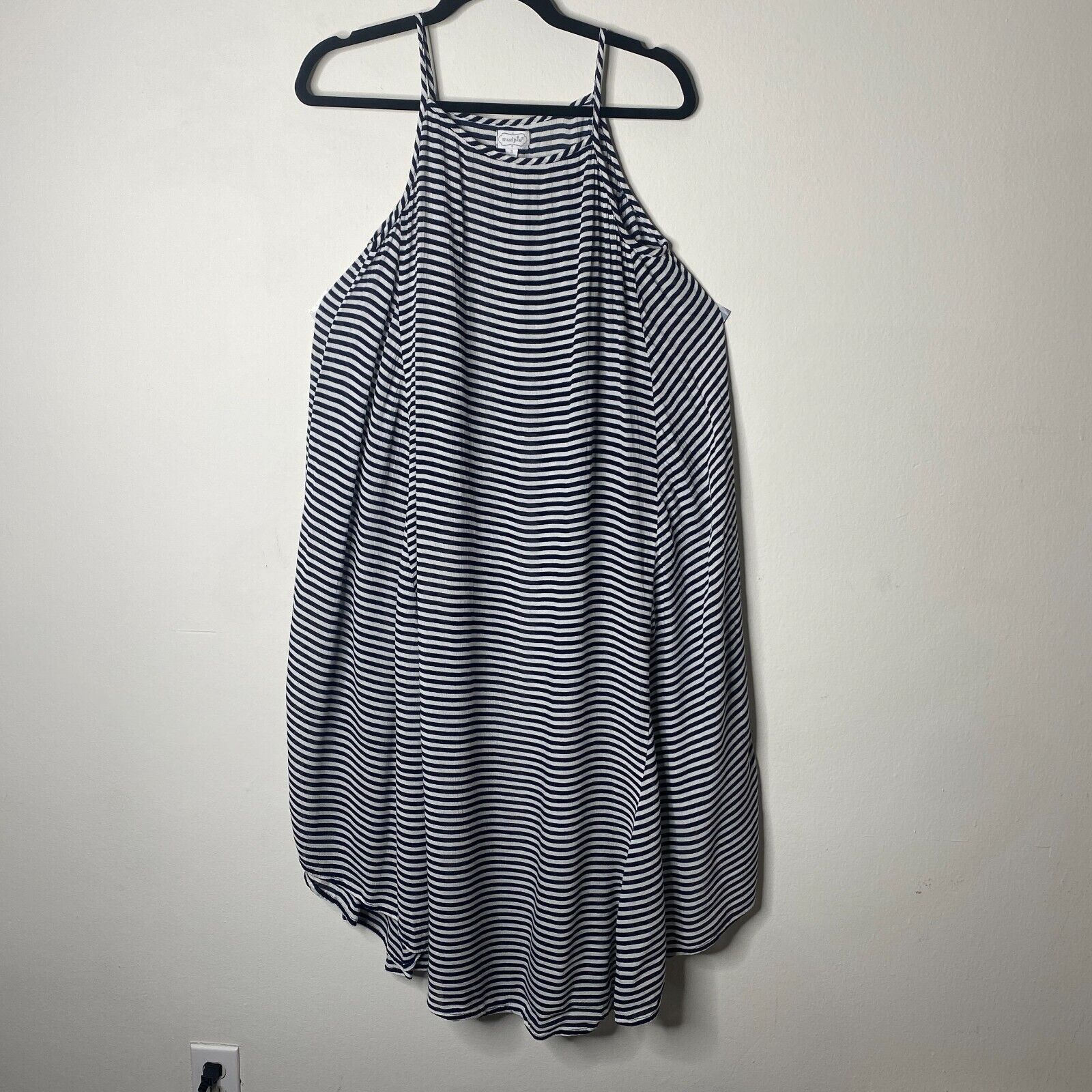 Other Mudpie Navy & White Thin Striped Sleeveless Tank Dress S Size S / US 4 / IT 40 - 1 Thumbnail