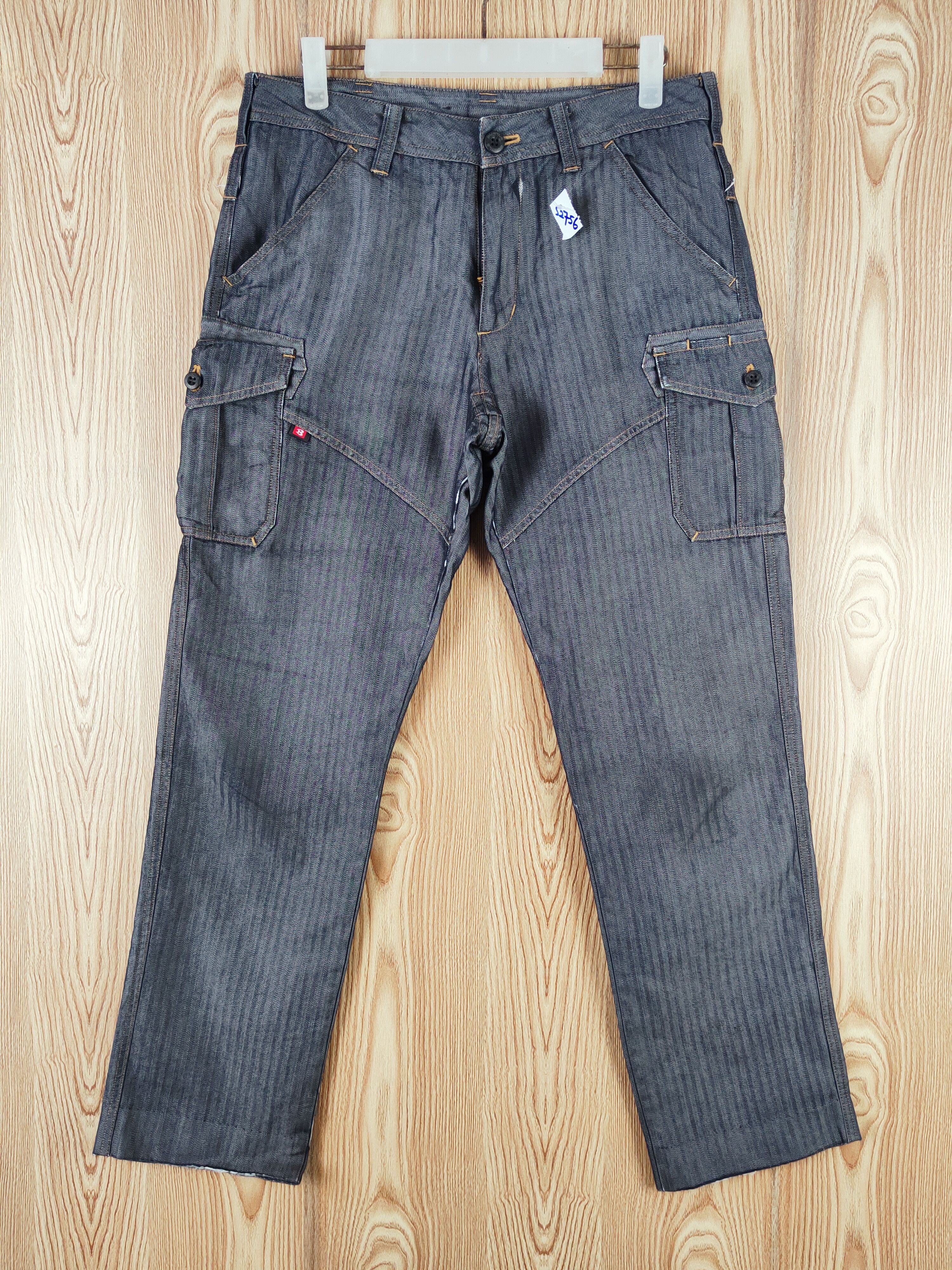 DL Burtle Dark Blue Multipocket Tactical Cargo Pants #S2756