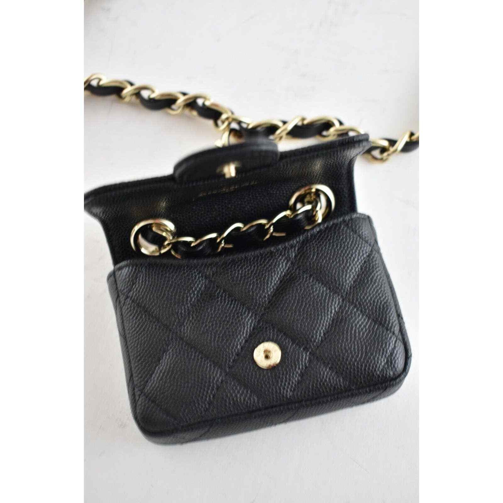 Chanel Chanel Mini Chain Classic Gold Card Belt Waist Necklace Bag Size ONE SIZE - 11 Thumbnail