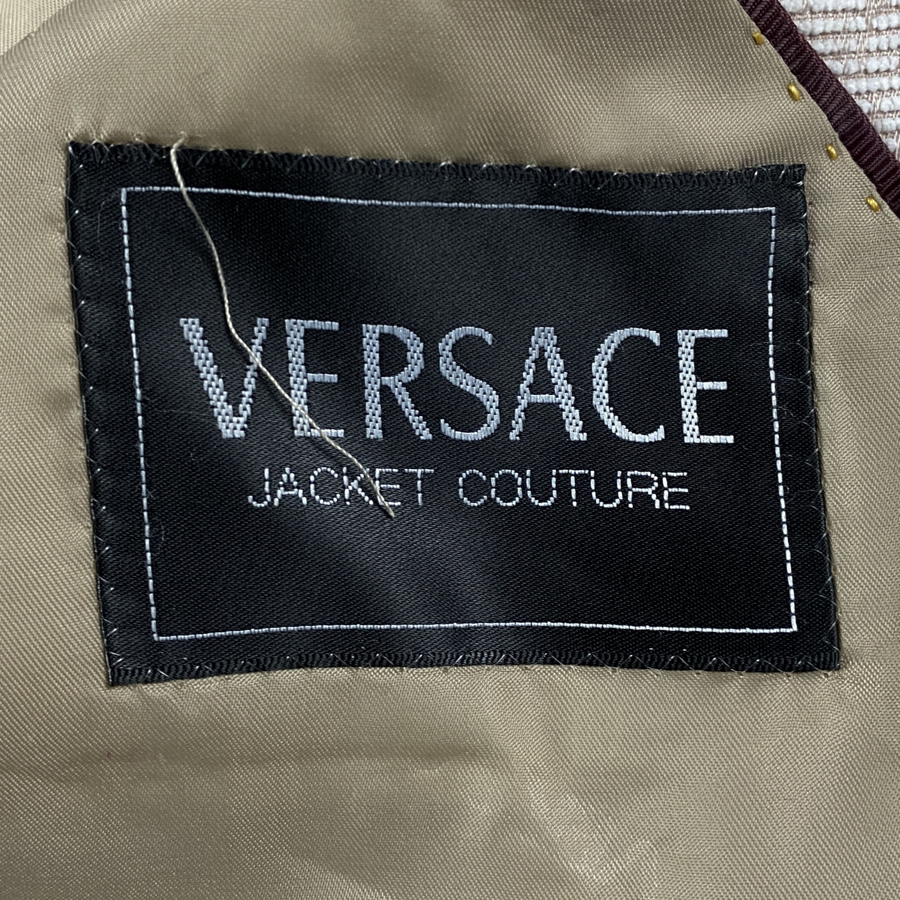 Versace × Versace Jeans Couture × Vintage Men’s Blazer Jacket Versace Two Button Size 52 Size 52R - 6 Thumbnail