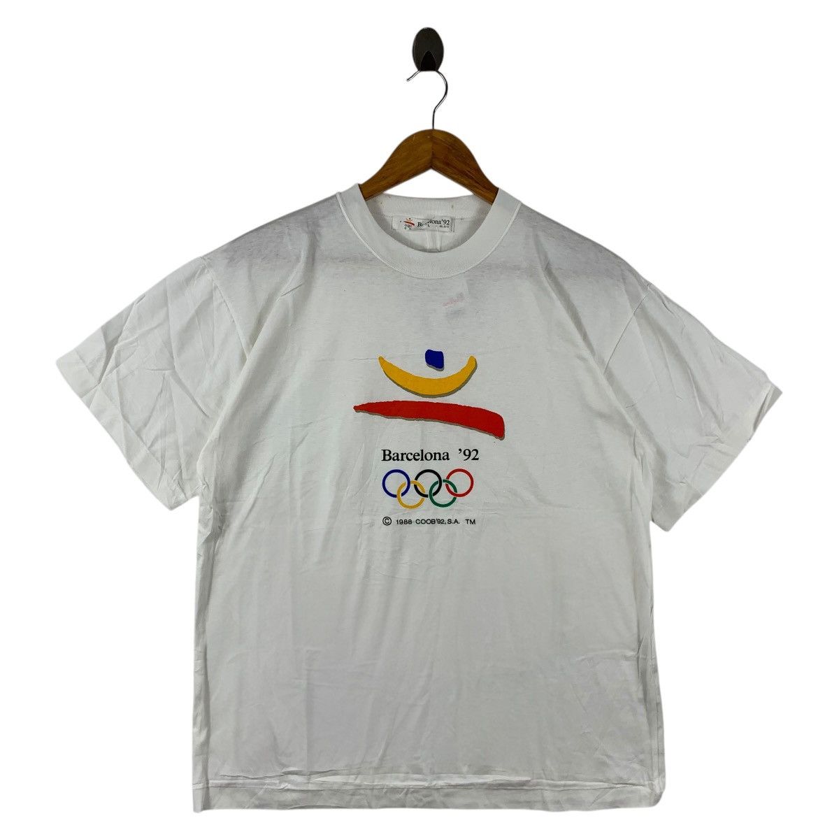 USA Olympics × Vintage Vintage deadstock OLYMPIC BARCELONA 1992 Men Tees Size US L / EU 52-54 / 3 - 1 Thumbnail