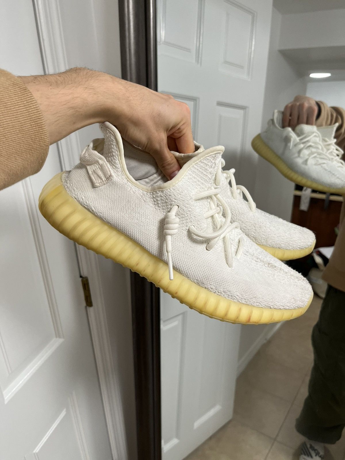 Adidas Yeezy Boost 350 V2 Cream Triple White Low Sneakers