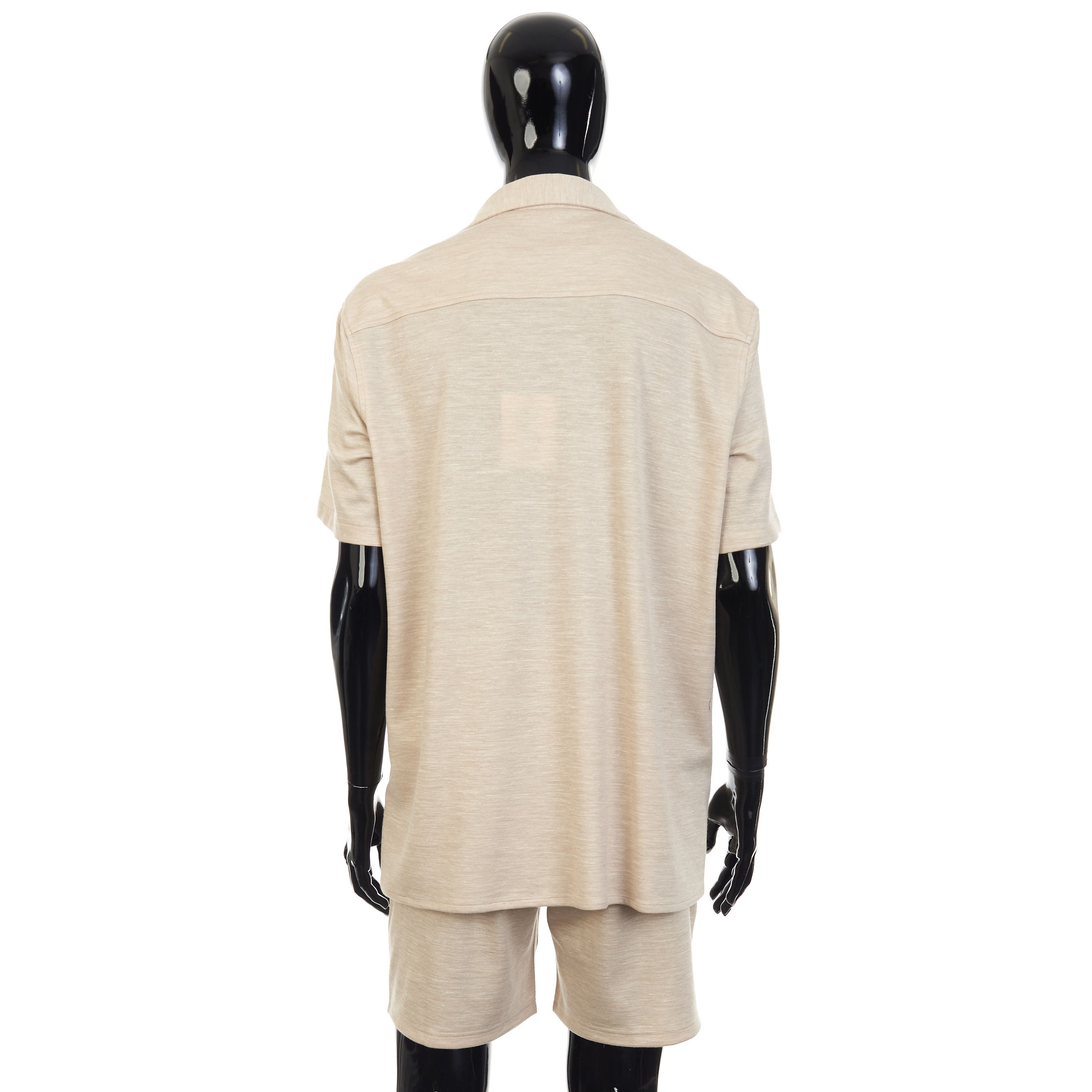 Other Brett Johnson Sand Brown Silk, Wool & Linen Cuban Shirt Size US M / EU 48-50 / 2 - 6 Thumbnail