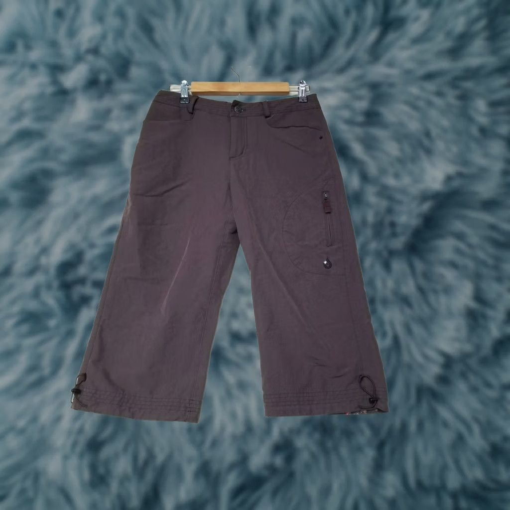 Vintage Isis Pants Women Burgundy Casual Nylon 6 pockets Size 4 World Travel Hiking Outdoors Pocket Womens Size 4 Size 27" / US 4 / IT 40 - 1 Thumbnail