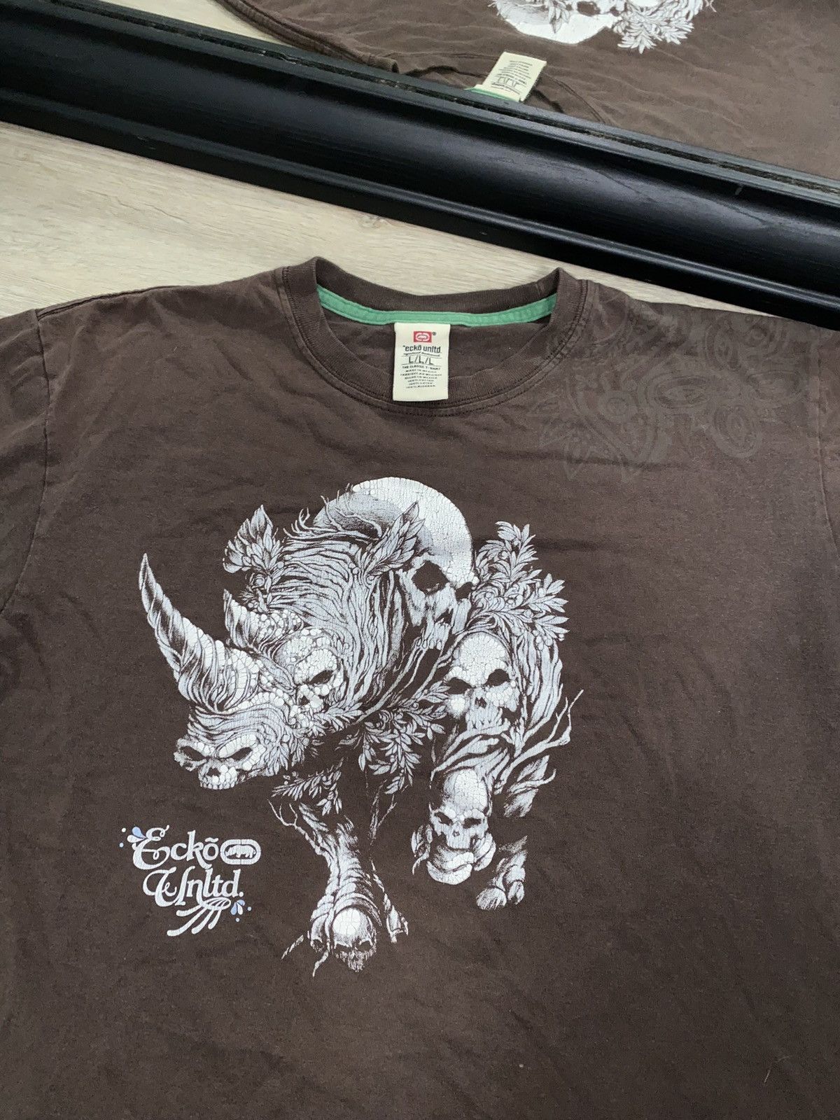JNCO × Marc Ecko × Vintage Rare Vintage / Y2K Skeleton Rhino Echo Shirt Size US S / EU 44-46 / 1 - 2 Thumbnail