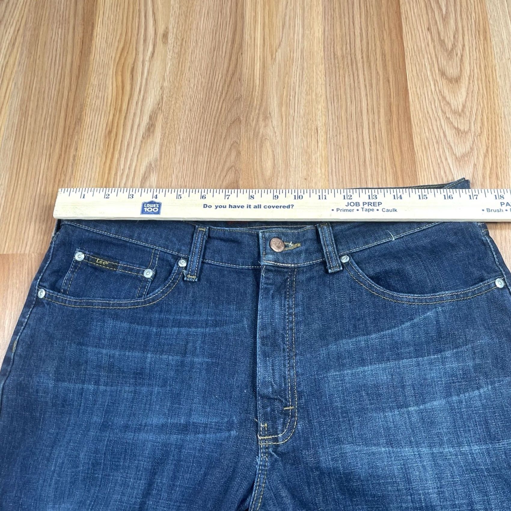 Lee Lee Premium Jeans Mens 34Wx30L Regular Fit Straight Leg Stretch Blue Denim Pants Jeans Size US 34 / EU 50 - 3 Thumbnail
