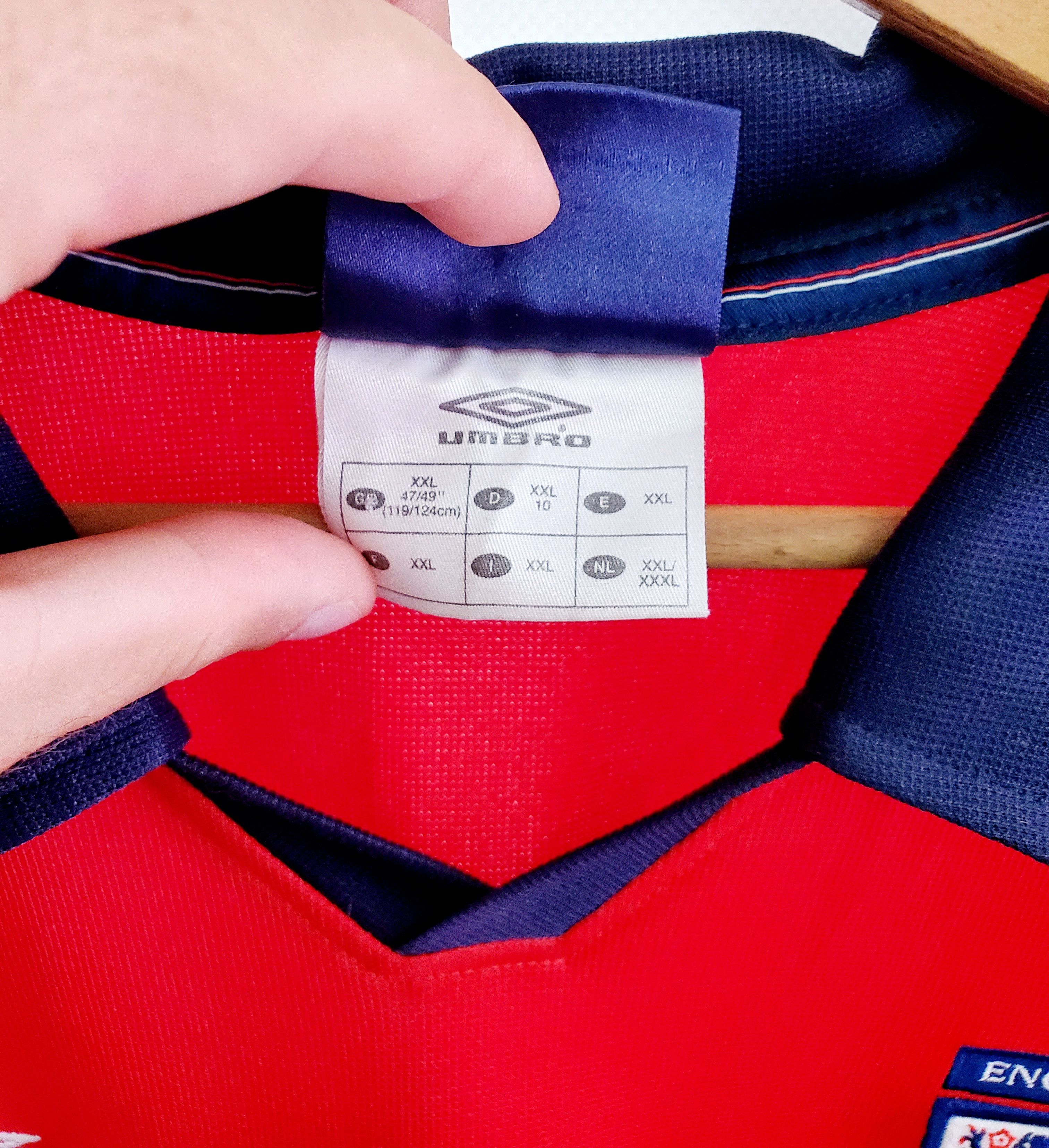 Umbro × Vintage England Soccer National Jersey Vintage 90s Umbro size XXL Size US XXL / EU 58 / 5 - 4 Thumbnail