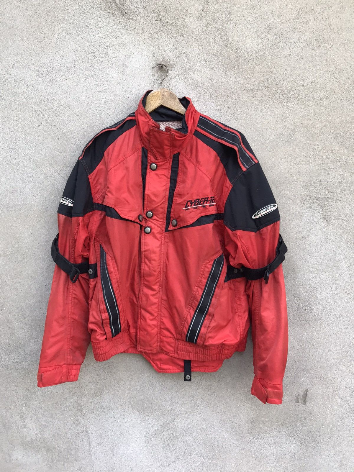 Vintage × Yamaha RARE YAMAHA RACING JACKET CYBER TEX RIDER SUN FADED Size US L / EU 52-54 / 3 - 4 Thumbnail