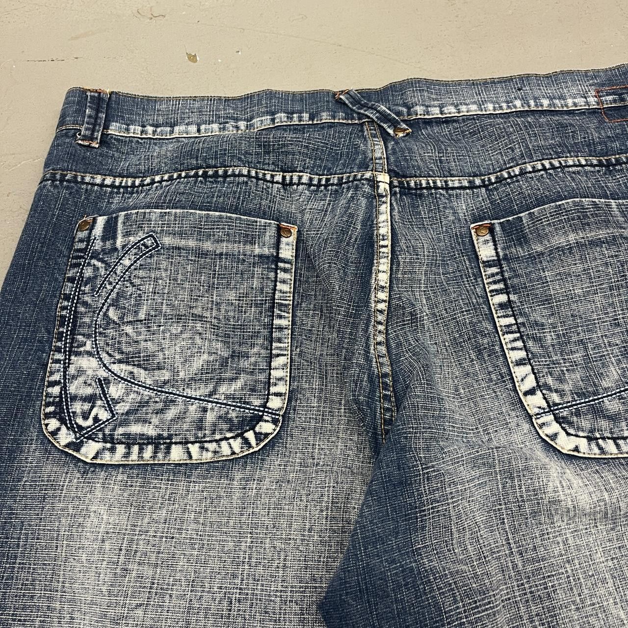 Karl Kani VTG Y2K Karl Kani Cyber Grunge Super Baggy Jean Shorts 46 Size US 44 / EU 60 - 4 Thumbnail