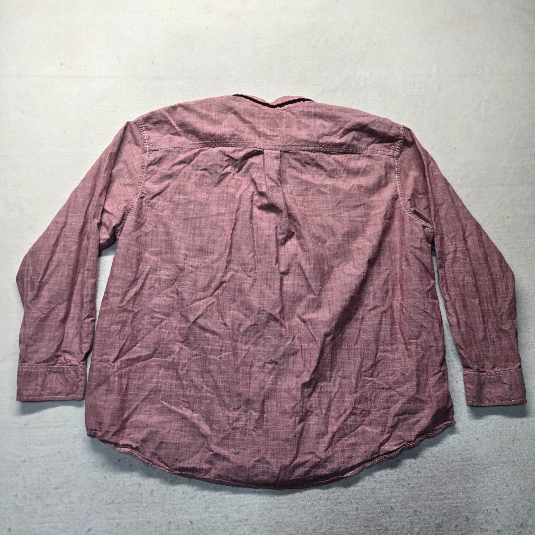 Vintage The Foundry Supply Co. Shirt Solid Red Button Up Long Sleeve Adult Men's 3XL Size US XXL / EU 58 / 5 - 7 Thumbnail