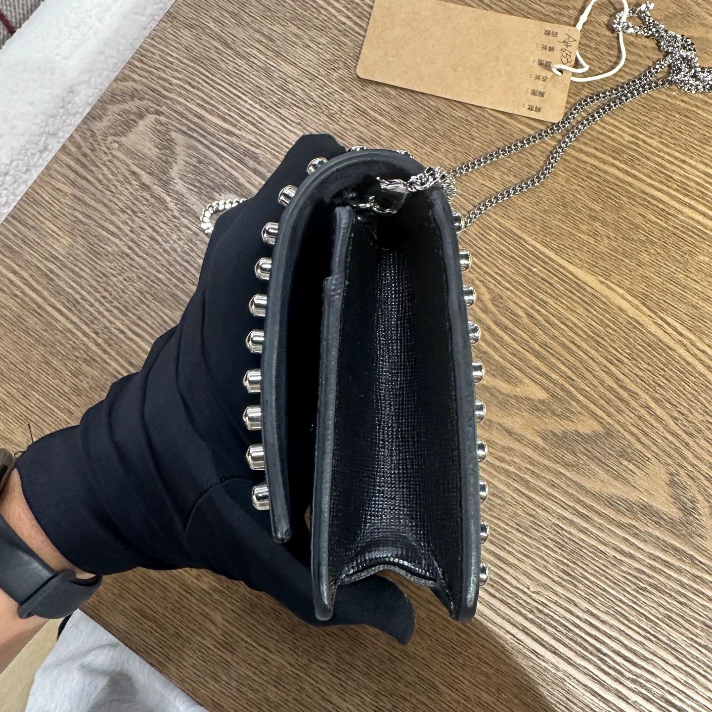 Fendi Fendi Karl Lagerfeld Mink Fur Rivet ChainBag apr653 Size ONE SIZE - 6 Thumbnail