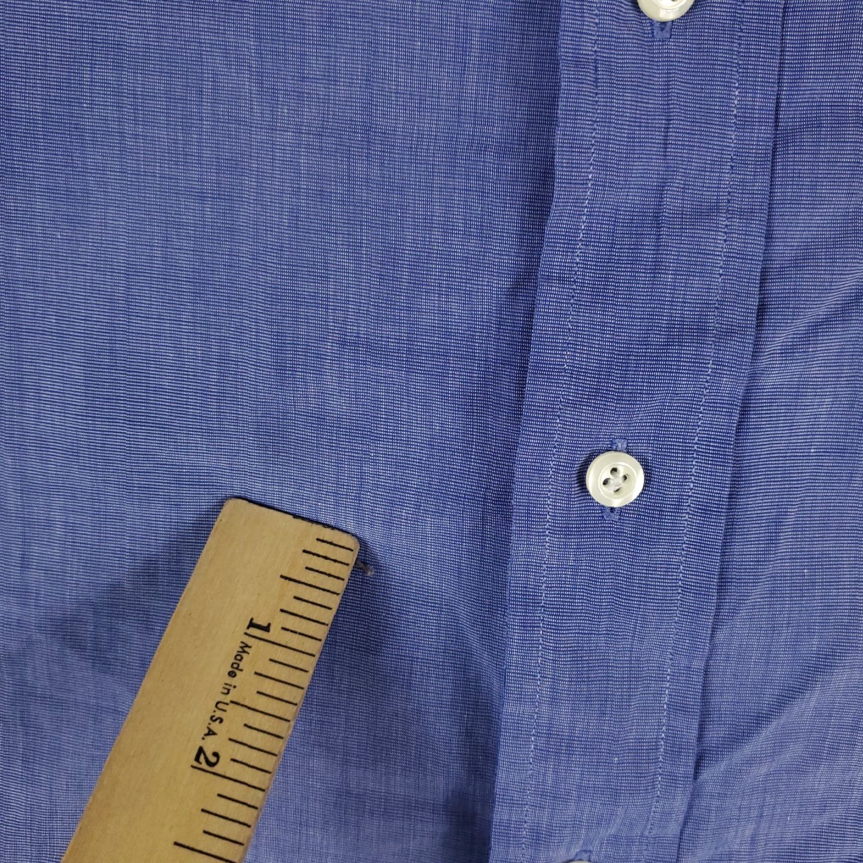 Brooks Brothers Brooks Brothers Shirt Mens 15.5 Blue Dress Button Up Long Sleeve Cotton Woven Non-Iron Pockets Classic Modern Size 40R - 3 Thumbnail