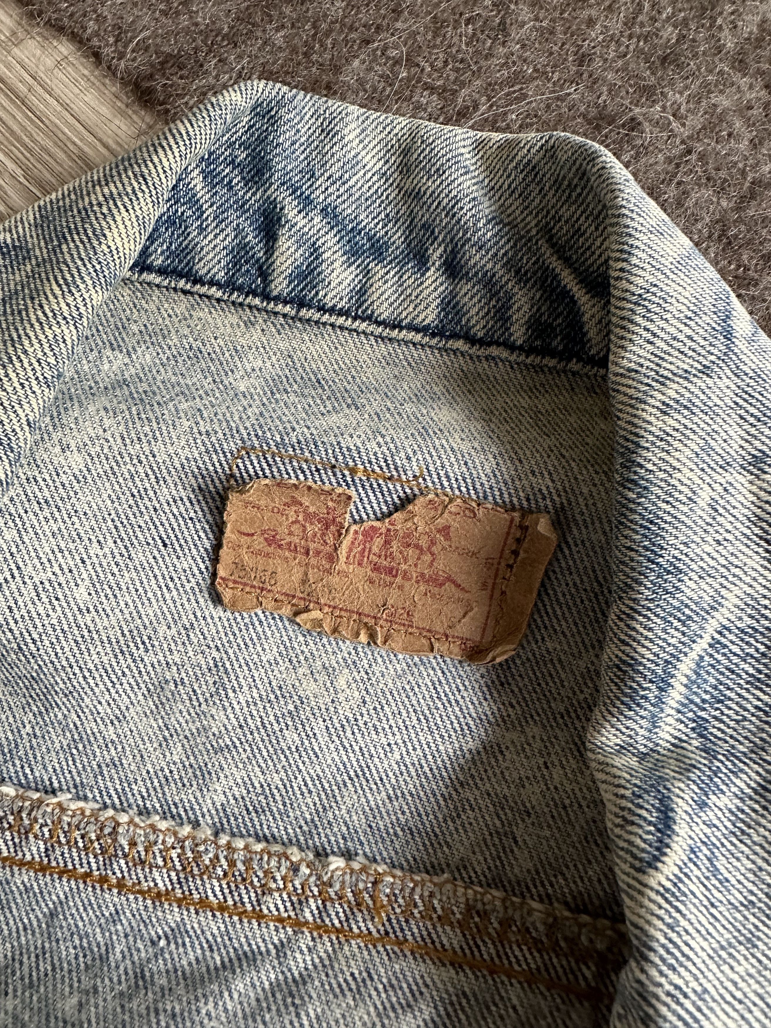 Levi's Levis USA Made Vintage 80s Stone Washed Denim Jacket 5844AC Size US S / EU 44-46 / 1 - 5 Thumbnail