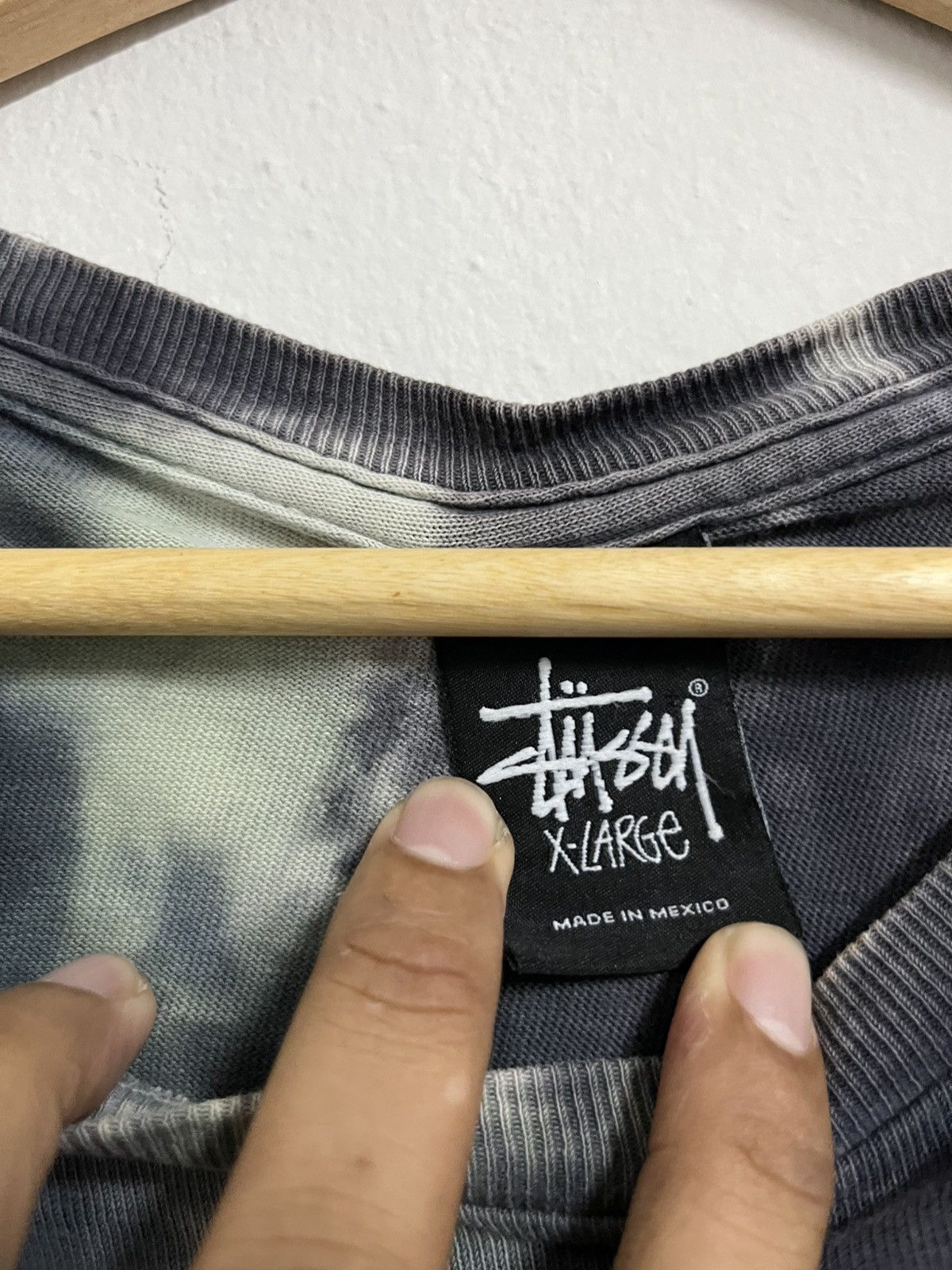 Stussy 💥Stussy Trashed Oversized Big Logo Tee Size US XL / EU 56 / 4 - 8 Thumbnail