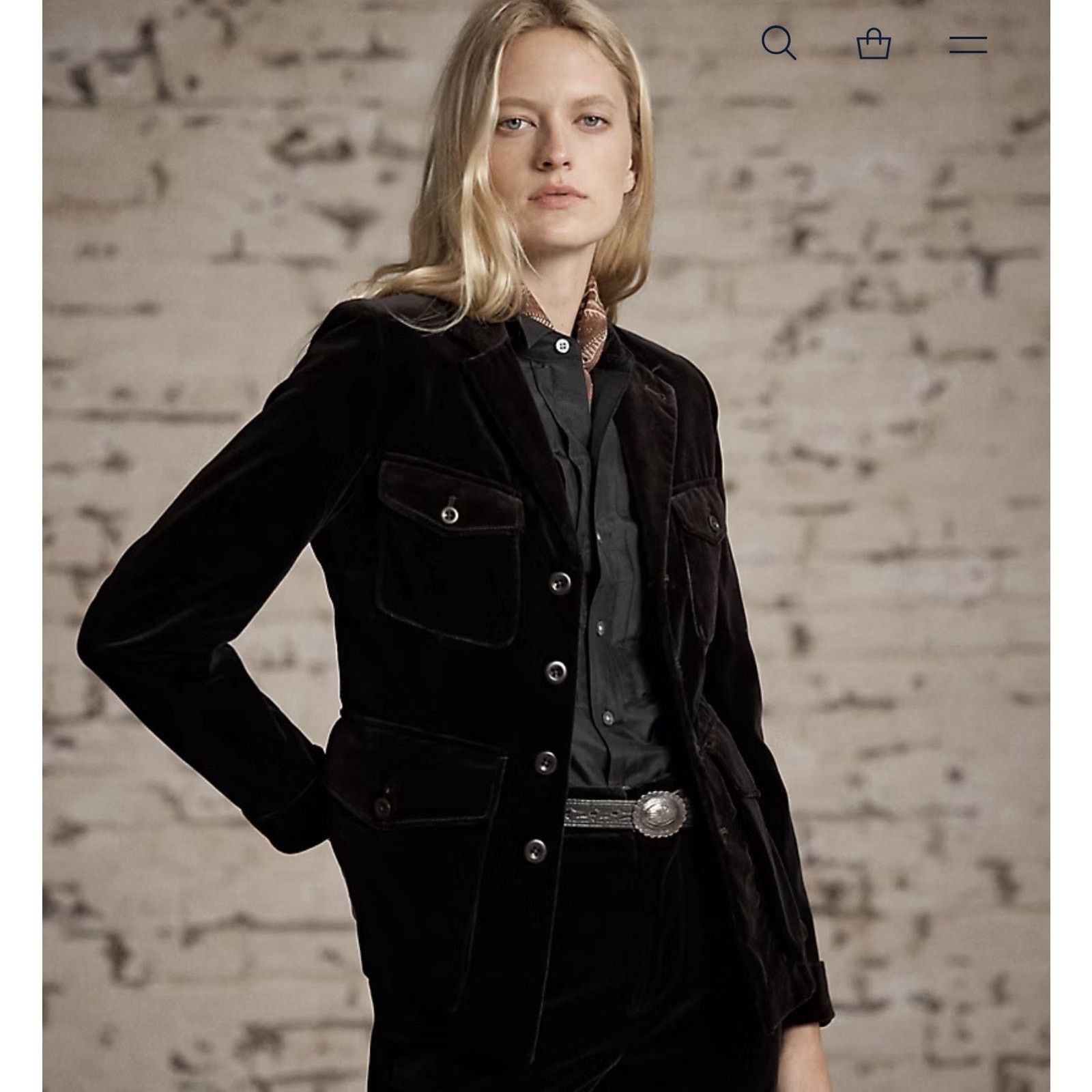 RRL Ralph Lauren RRL Ralph Lauren Women's Cotton Velvet Jacket Size US 2 NWT! Size XS / US 0-2 / IT 36-38 - 4 Thumbnail