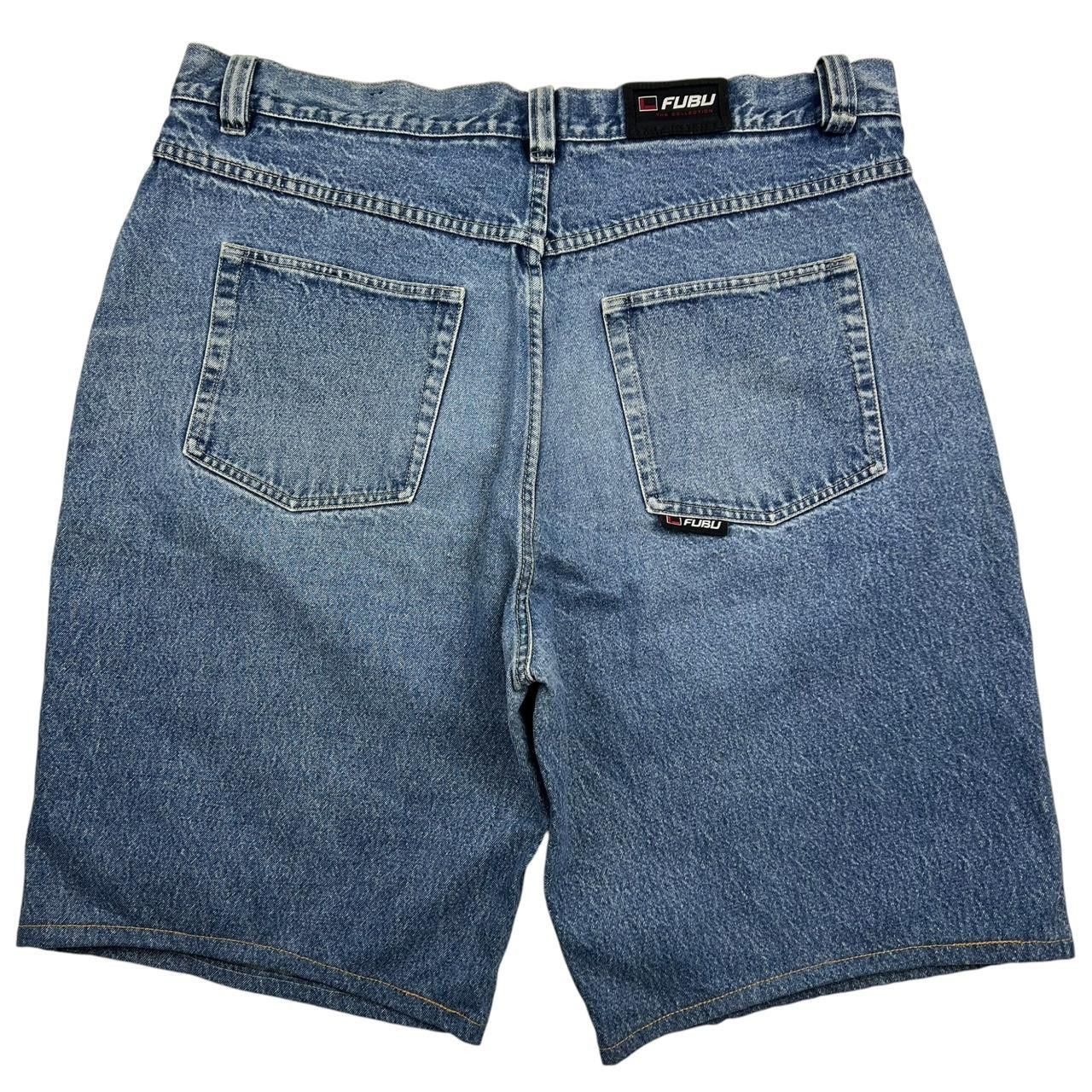 Fubu Vintage Fubu Denim Shorts / Jorts - Waist: 42” Size US 42 / EU 58 - 1 Thumbnail