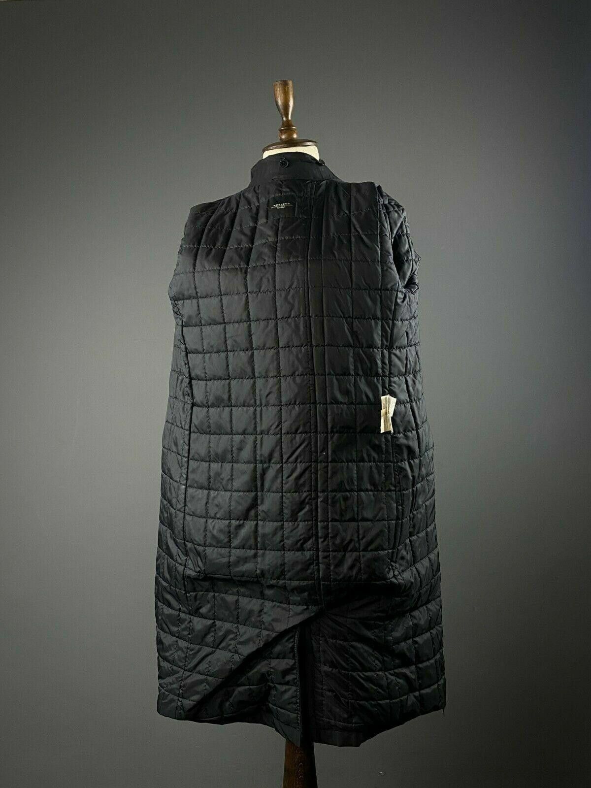 Designer Weekend Max Mara Black Full Zip Nylon Coat Jacket Size 38 Size M / US 6-8 / IT 42-44 - 10 Thumbnail